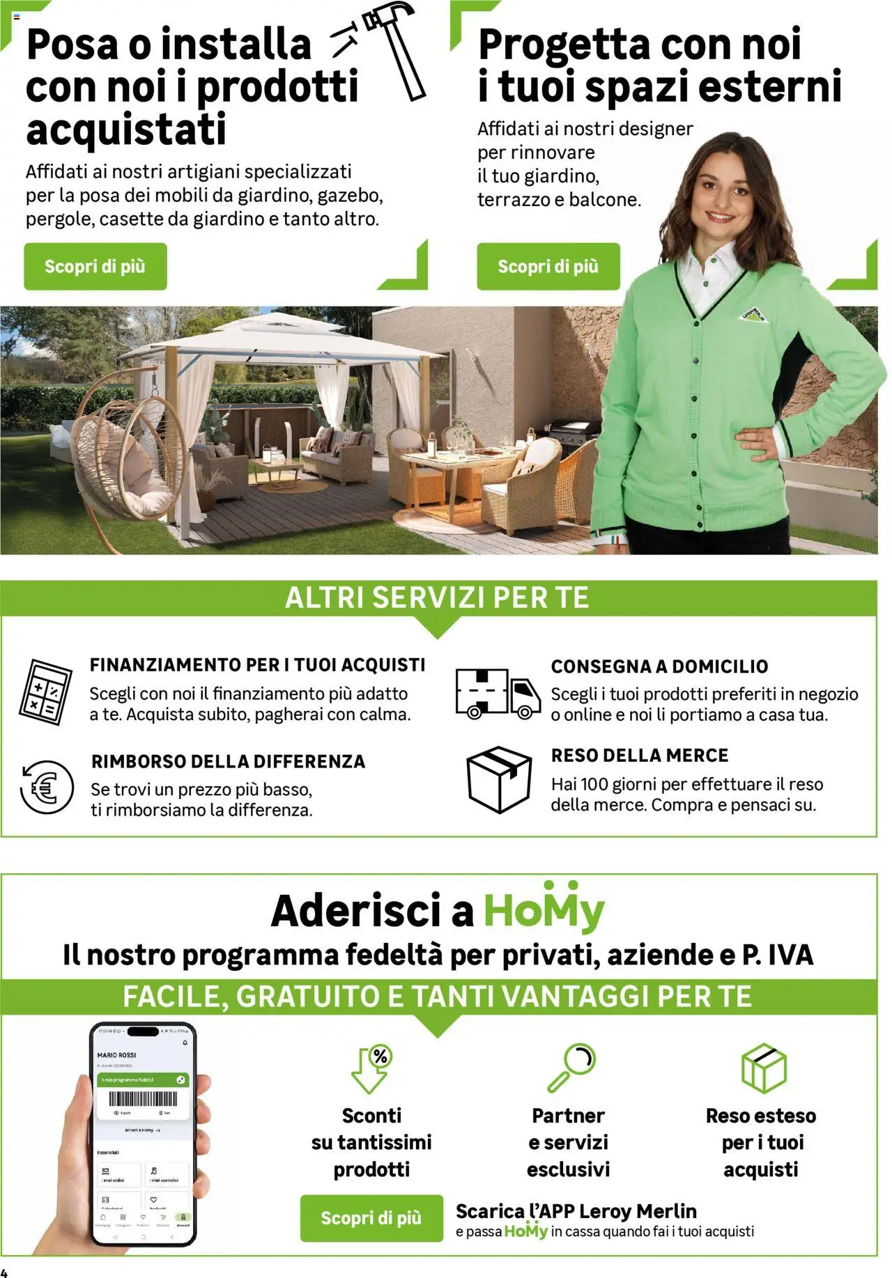 Volantino Leroy Merlin del 02.06.2025 | Pagina: 4 | Prodotti: Casette da Giardino, Tè