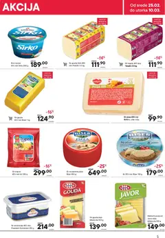 PerSu katalog - pregled PerSu kataloga - važi od 25.02.2026 | Strana: 5 | Proizvode: Trapist sir, Mleko, Sir, Mozzarella