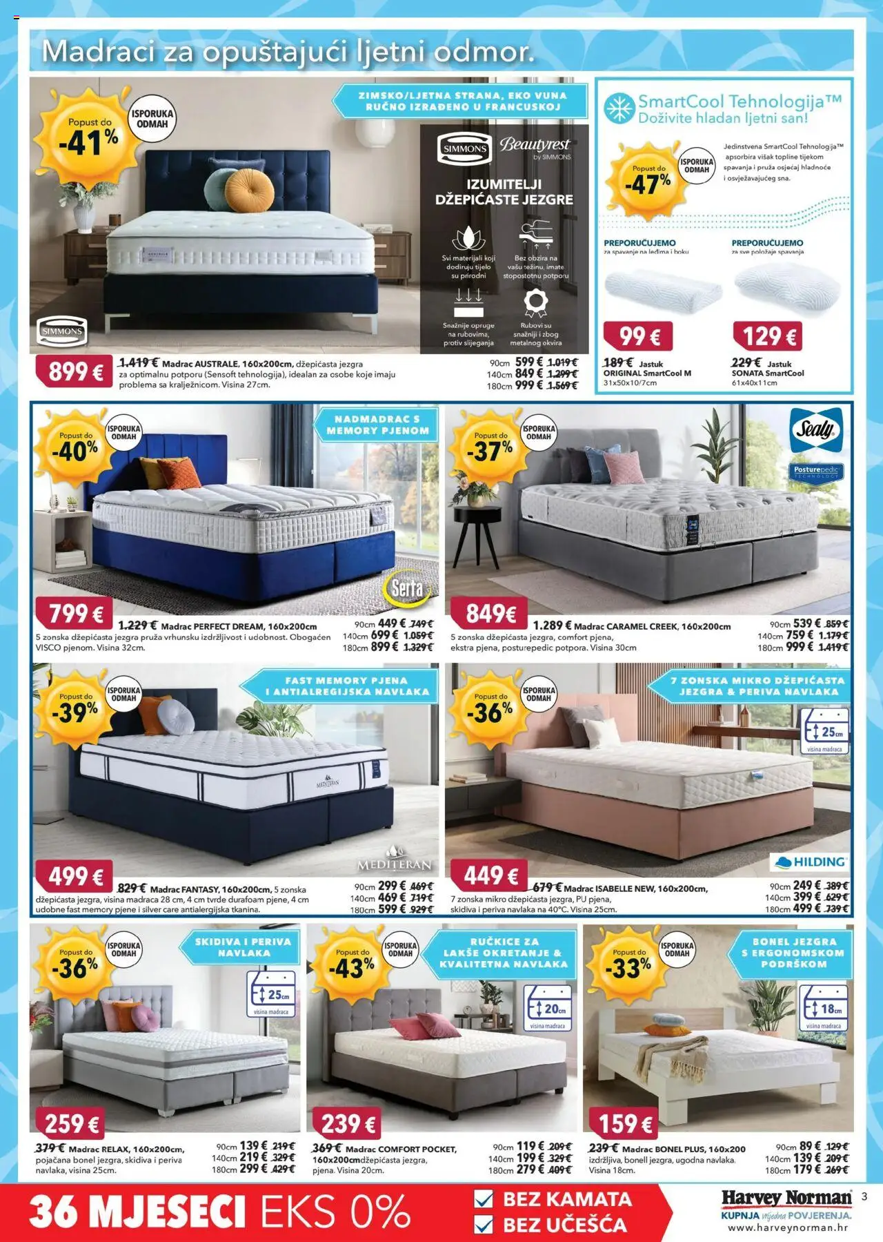 Harvey Norman katalog | vrijedi od 19.08.2025 | Stranica: 3 | Proizvodi: Madrac, Jastuk, Nadmadrac