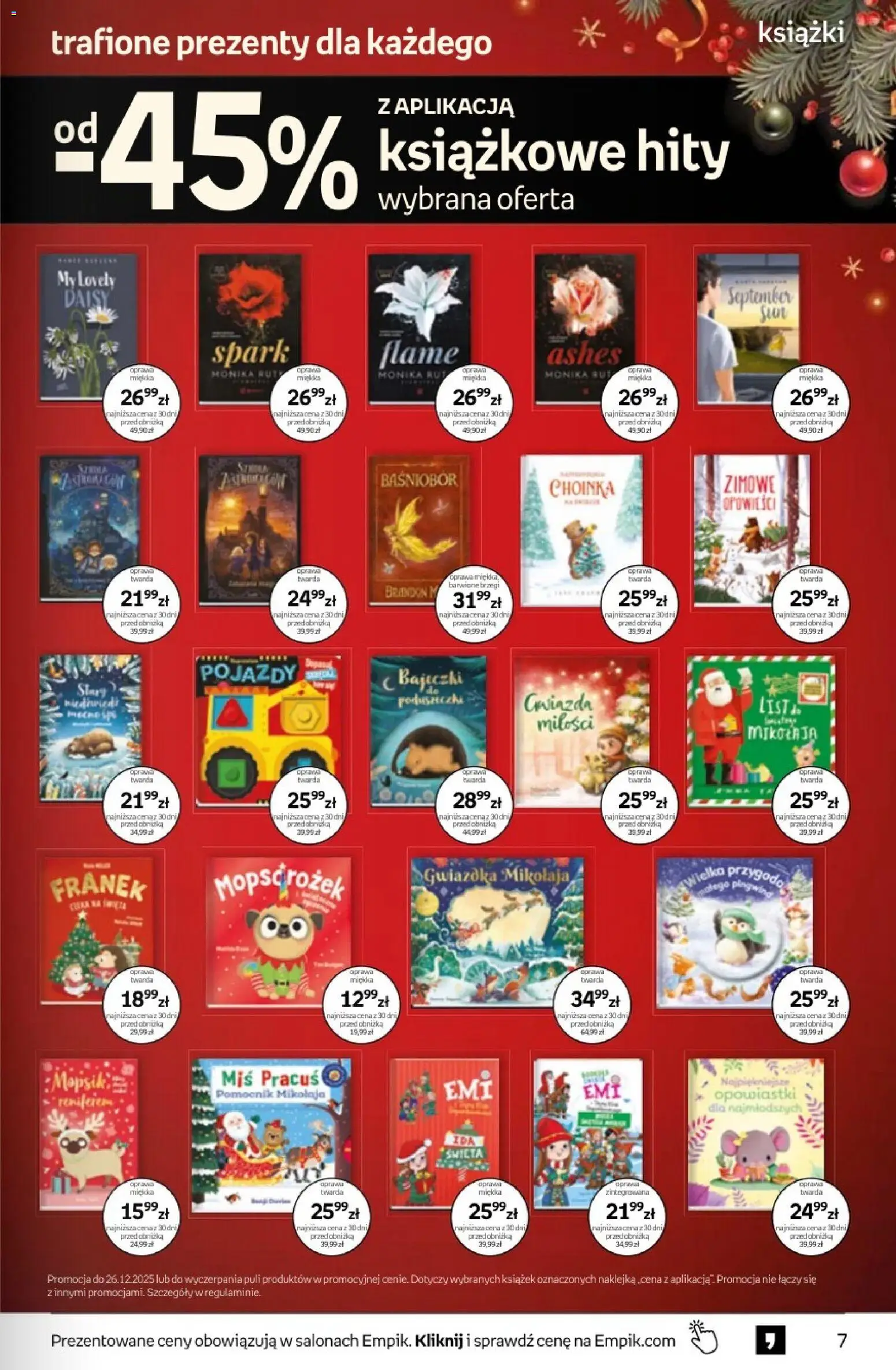 Empik promocje - Tom kultury Książki od 10.12.2025 | Strona: 7 | Produkty: Choinka, Książki