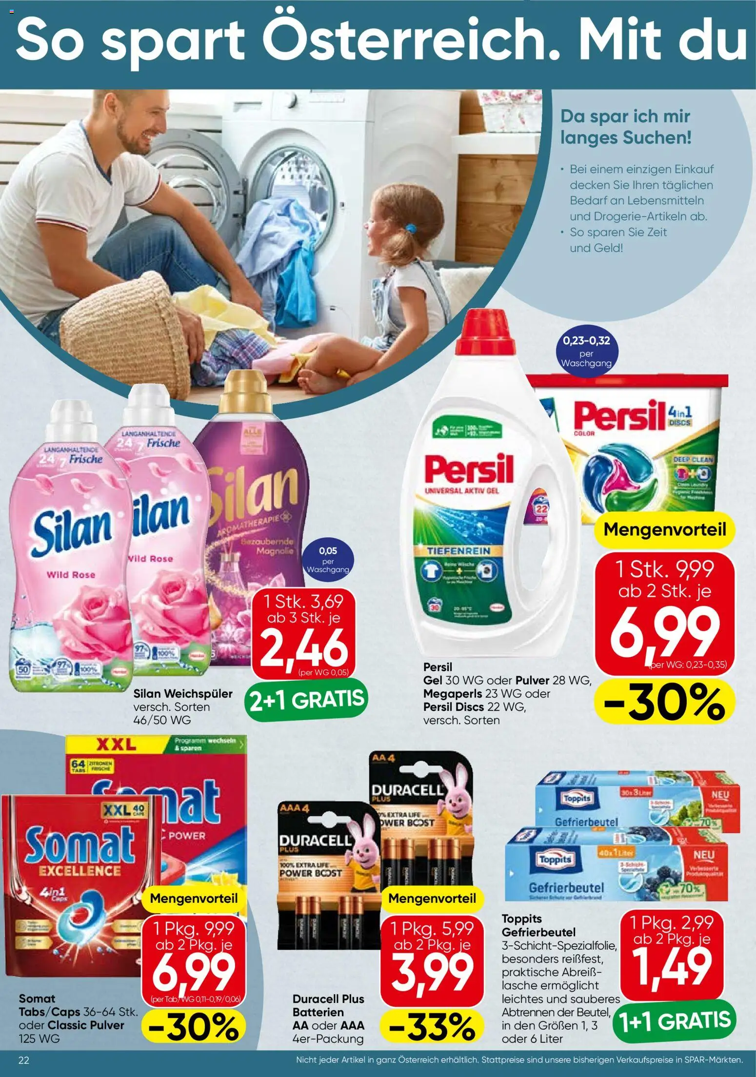 Spar Flugblatt - Oberösterreich gültig ab 23.04.2026 | Seite: 22 | Produkte: Weichspüler