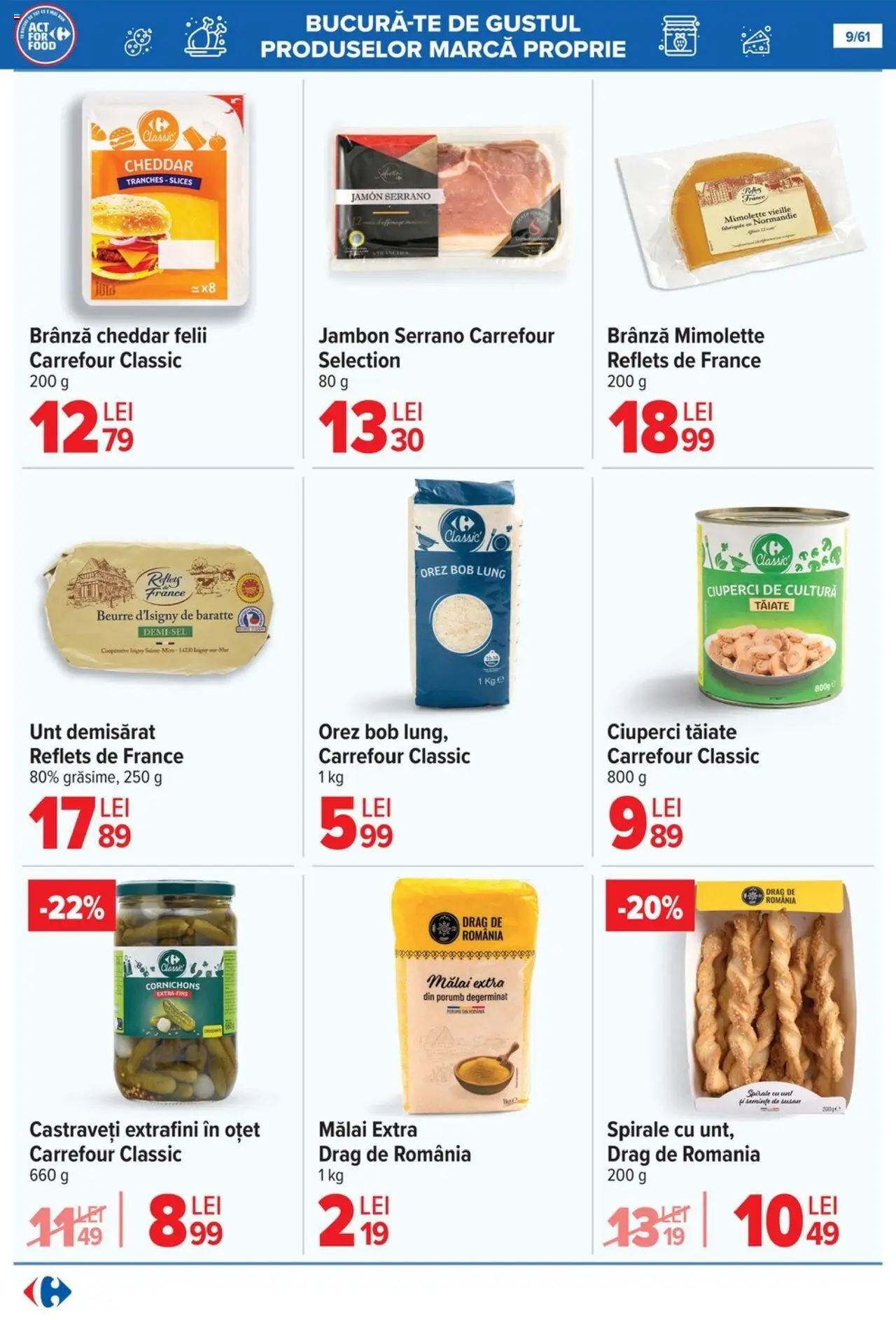 Catalog Carrefour – valabil de la 13.08.2025 | Pagină: 10 | Produse: Ciuperci, Oțet, Mălai, Castraveți
