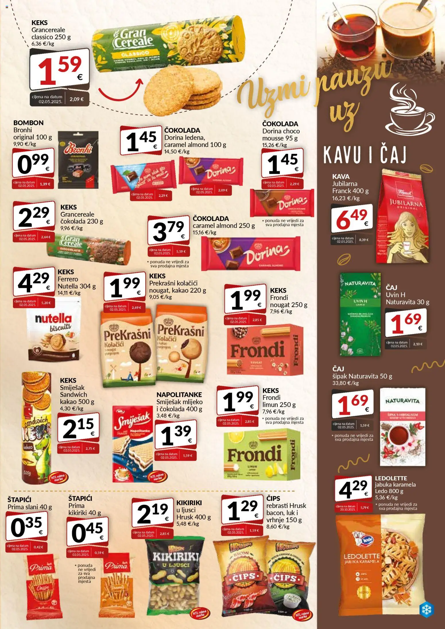 Bakmaz katalog | vrijedi od 07.01.2026 | Stranica: 5 | Proizvodi: Dorina, Čips, Ledo, Luk