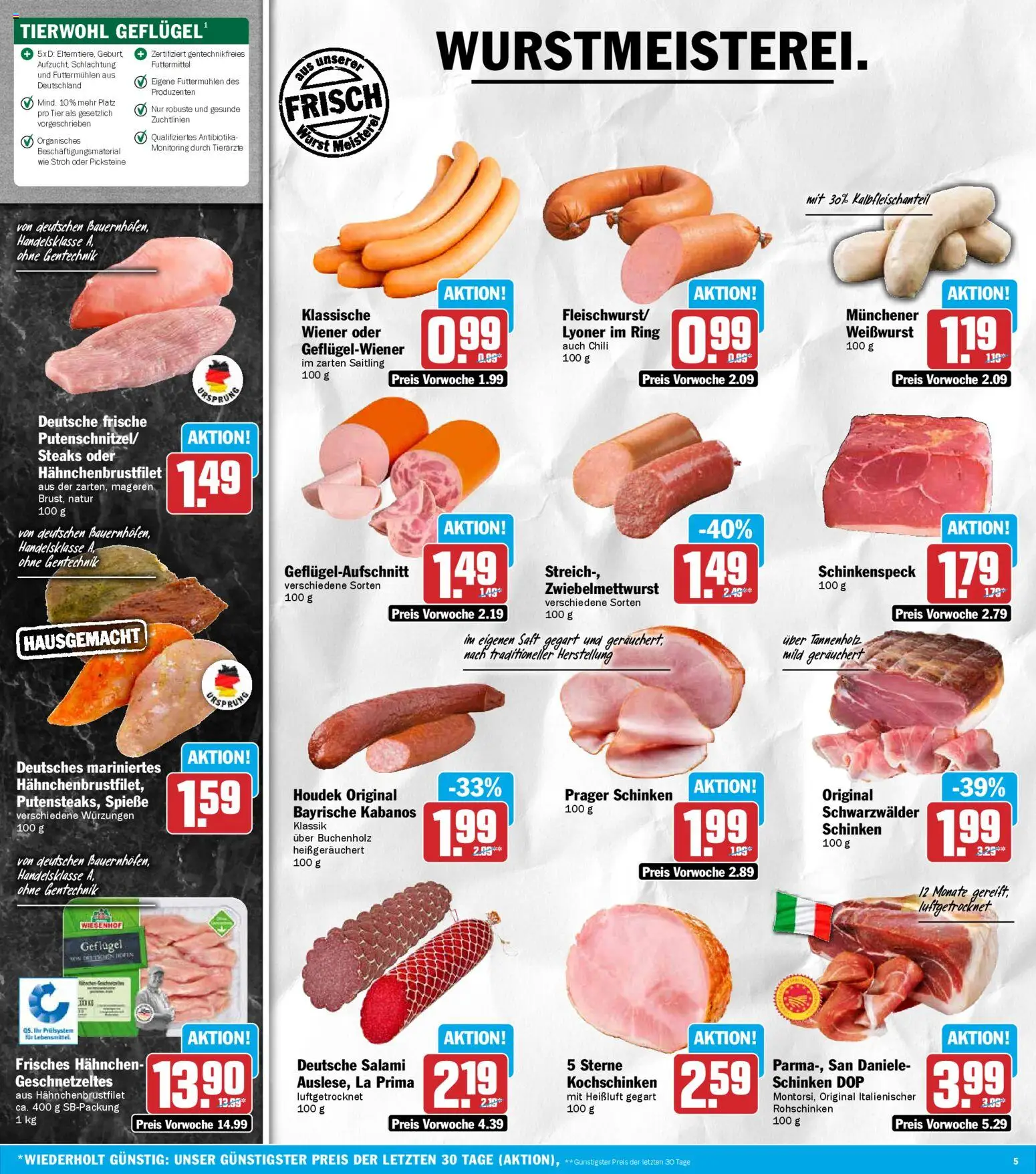 HIT Prospekt 	 – gültig ab 20.04.2026 | Seite: 5 | Produkte: Hahnchen, Spieße, Salami, Schinken