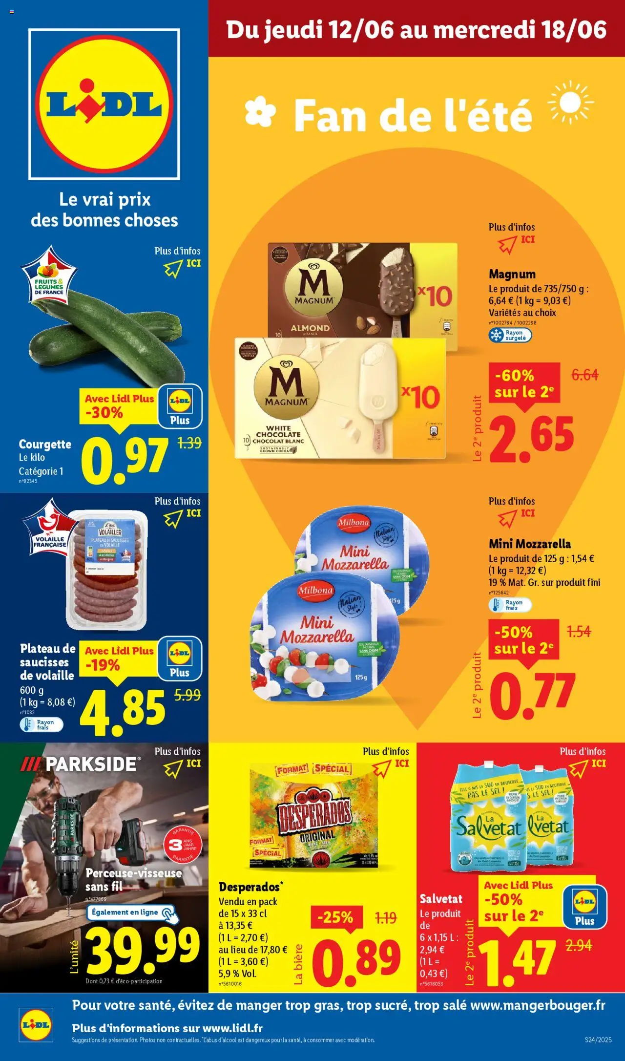 | Page: 1 | Produits: Desperados, Plateau, Mozzarella, Sel