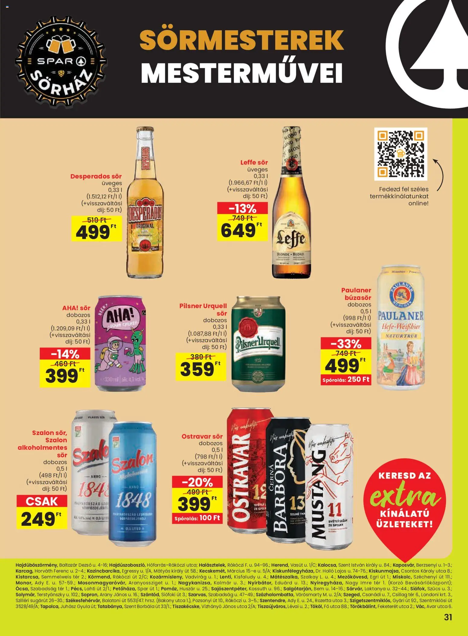 Spar akciós ujság - amely érvényes a következő dátumtól: 27.11.2025 | Oldal: 8 | Termékek: Búzasör, Pilsner urquell, Sör, Pečeni kikiriki