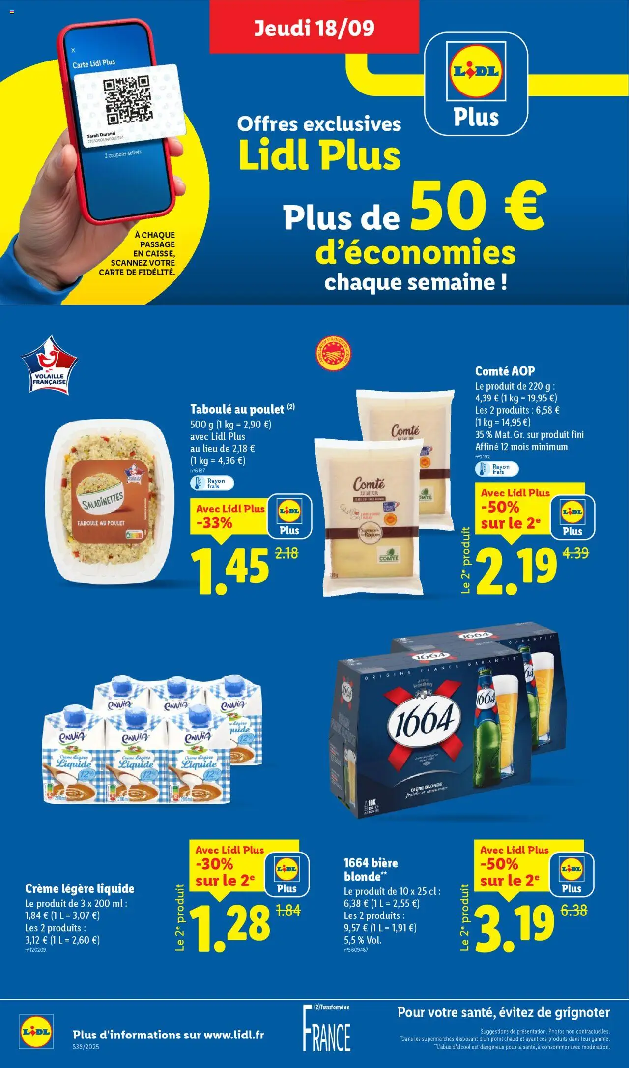  | Page: 10 | Produits: Bière blonde, Lait, Bière, Crème