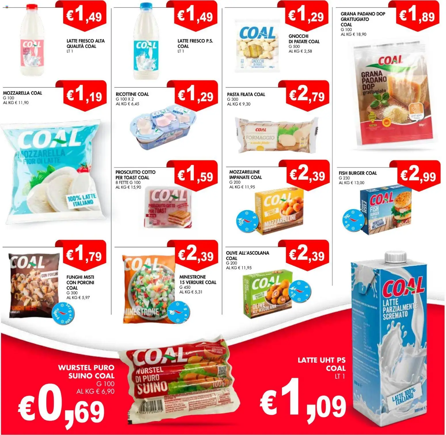 Volantino Coal del 28.11.2025 | Pagina: 23 | Prodotti: Patate, Prosciutto, Pasta, Gnocchi