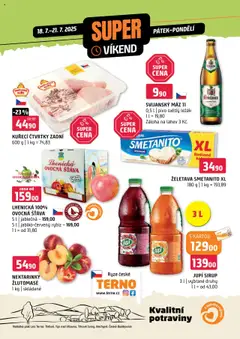 Náhled letáku Terno leták Super víkend - Bechyně, České Budějovice, Třeboň, Trhové Sviny, Týn nad Vltavou od 18.07.2025