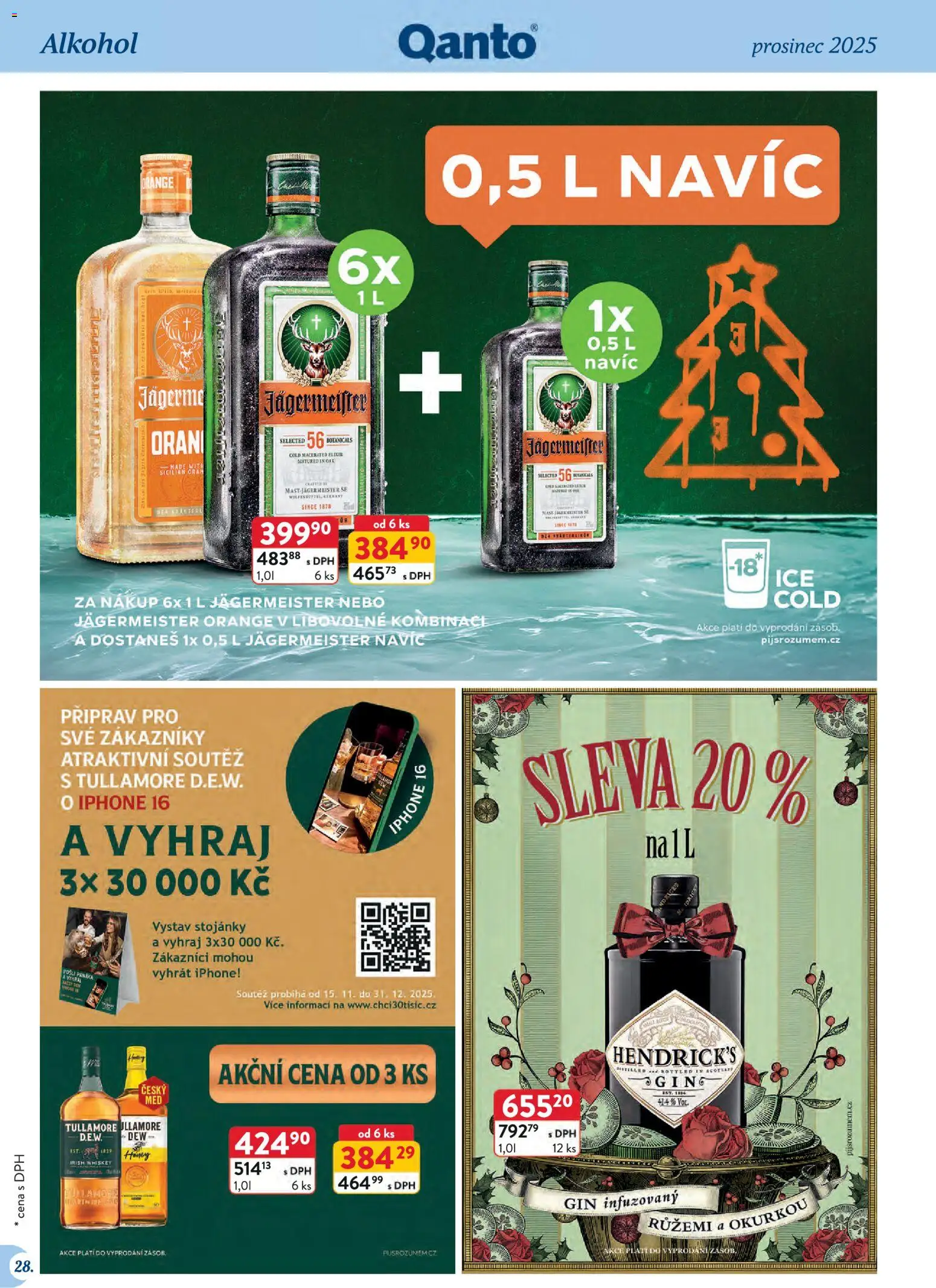 Astur & Qanto leták - Velkoobchod 12/2025 od 01.12.2025 | Strana: 28 | Produkty: Jägermeister, Whiskey, Gin, Iphone