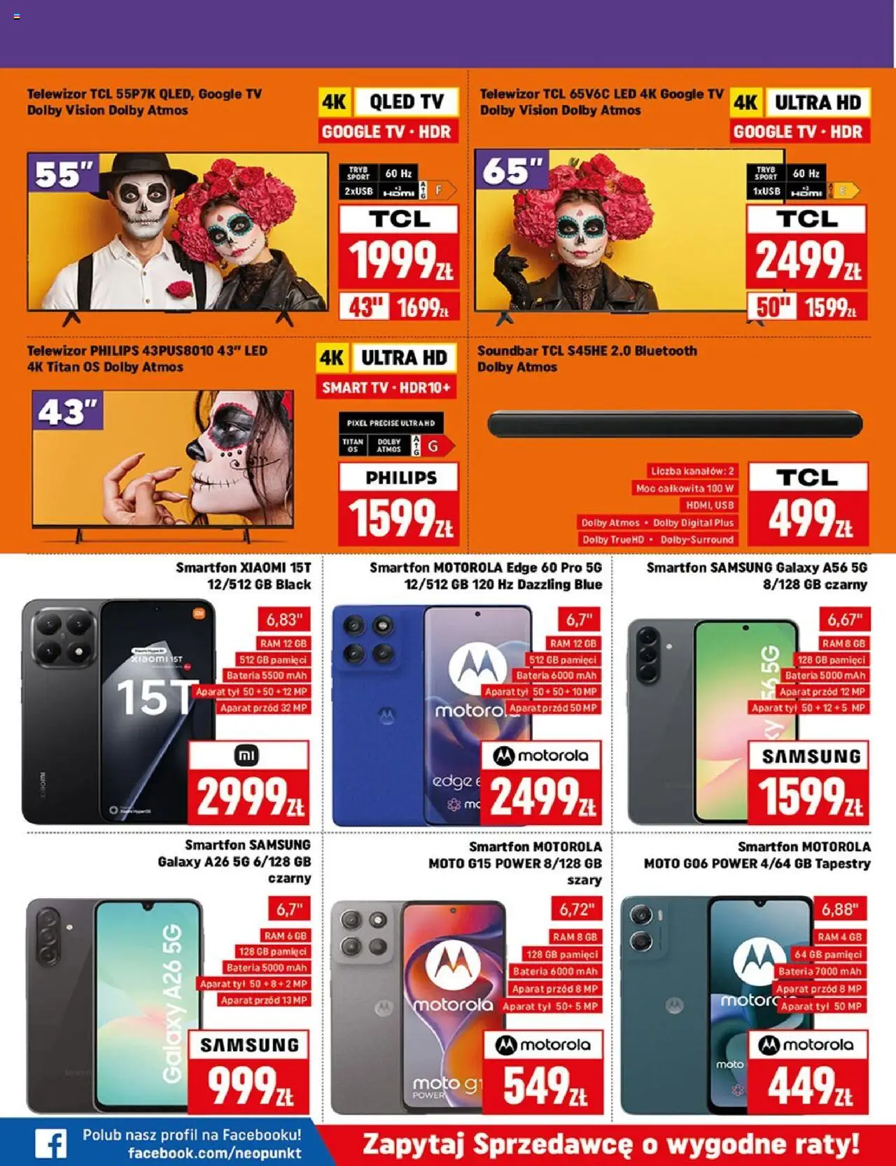 Neopunkt Gazetka od 20.10.2025 | Strona: 2 | Produkty: Smartfon, Telewizor, Bateria, Soundbar