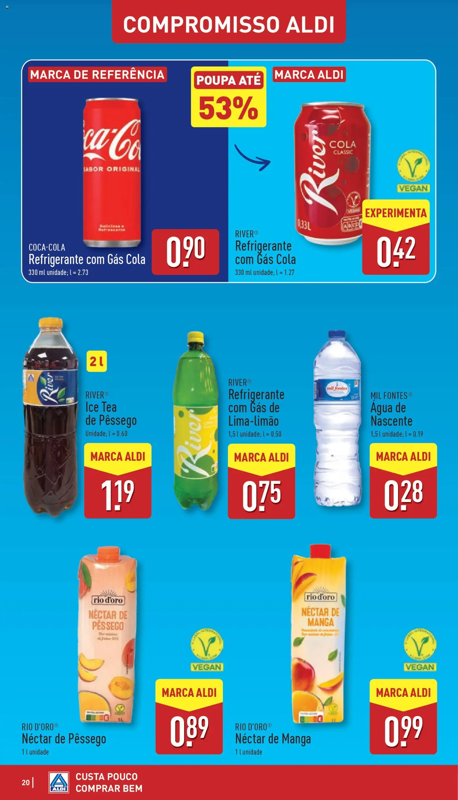 Aldi folheto │ válido de 05.01.2026 | Página: 20 | Produtos: Agua, Refrigerante
