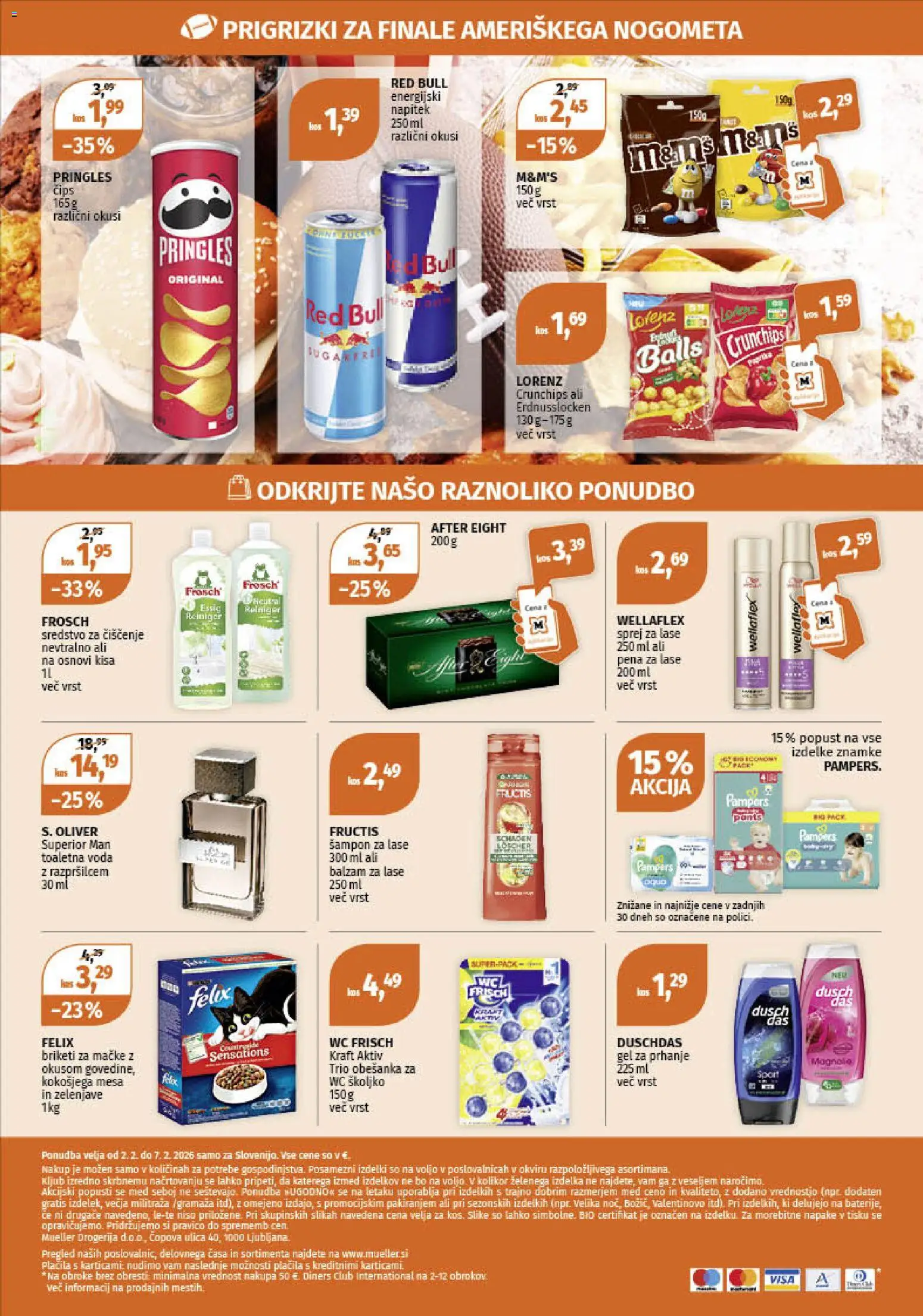 Novi Müller katalog ponudbe – veljaven od 02.02.2026 | Stran: 28 | Izdelki: Balzam za lase, Cips, Voda, Toaletna voda