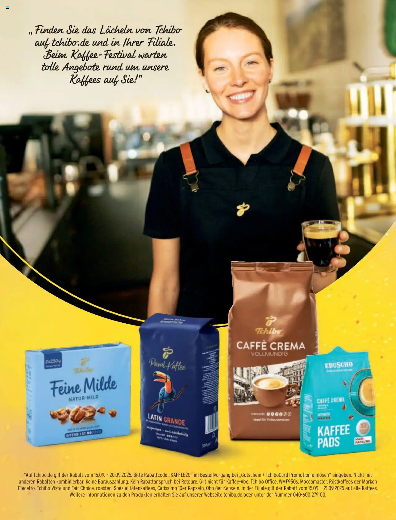 Katalog Tchibo Herbst – gültig ab 15.09.2025 | Seite: 164 | Produkte: Kaffee, Eduscho