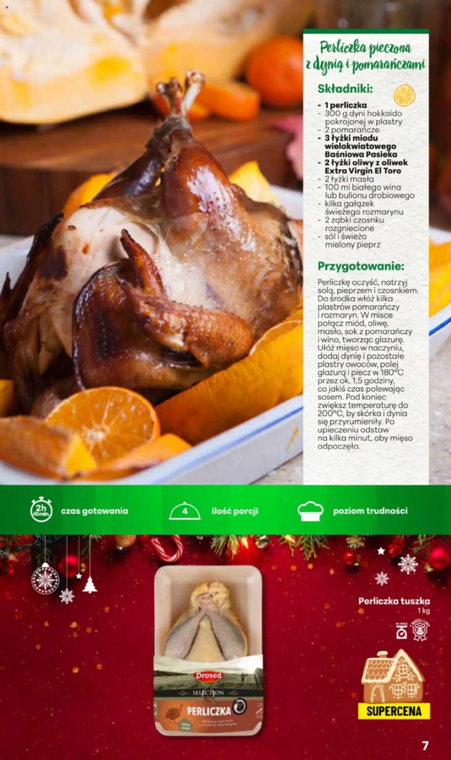 Delikatesy Centrum Gazetka - Przepisy na Bliskie Święta od 27.11.2025 | Strona: 7 | Produkty: Mięso, Sok, Pomarańcze, Pieprz