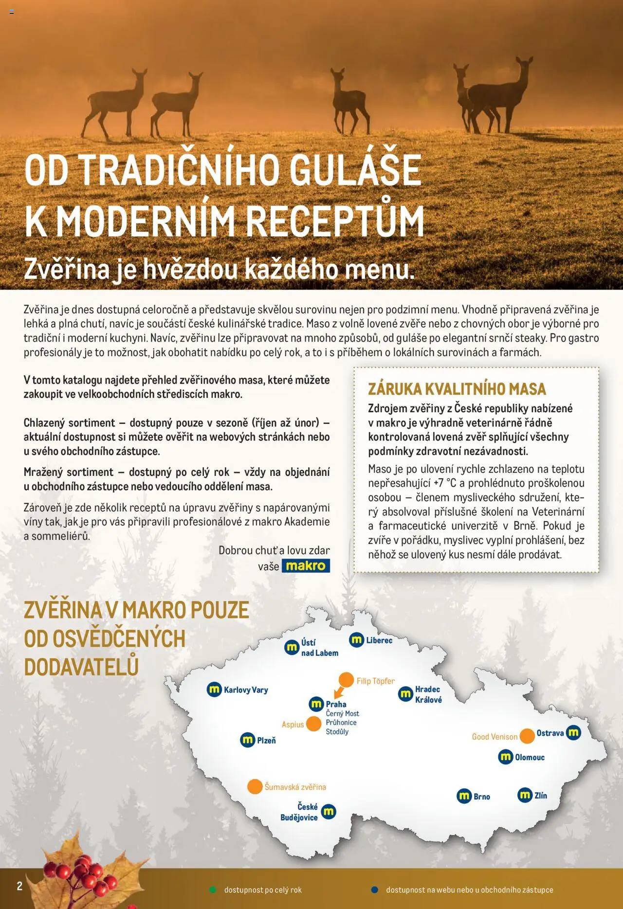 Makro leták - Zvěřina od 25.11.2024 | Strana: 2 | Produkty: Myslivec, Mošt, Maso