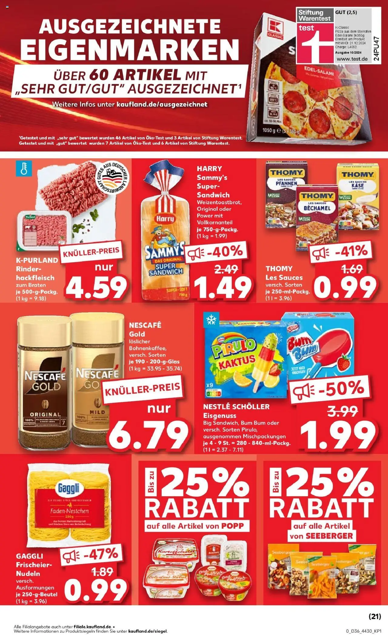 Kaufland prospekt Mainz	 – gültig ab 07.09.2025 | Seite: 13 | Produkte: Thomy les sauces, Käse, Pizza, Nescafe gold