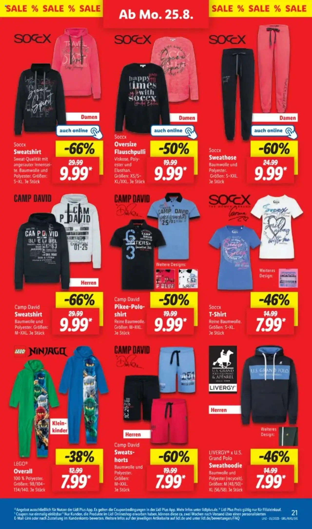 Lidl Prospekt 	 - gültig ab dem 25.08.2025 | Seite: 31 | Produkte: Shirt, Sweathose, Sweatshirt, Overall