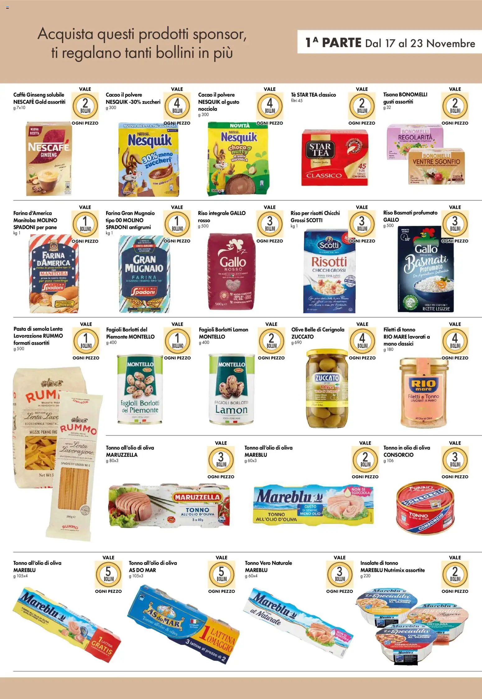 Volantino Famila del 17.11.2025 | Pagina: 5 | Prodotti: Riso Basmati, Pane, Riso, Tonno