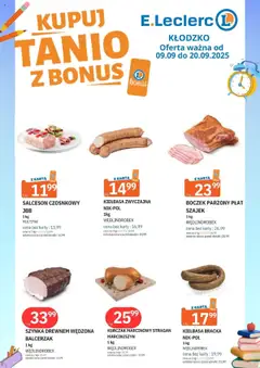 E.Leclerc Gazetka - Kłodzko od 09.09.2025 | Strona: 3 | Produkty: Karta, Szynka, Boczek, Boczek parzony