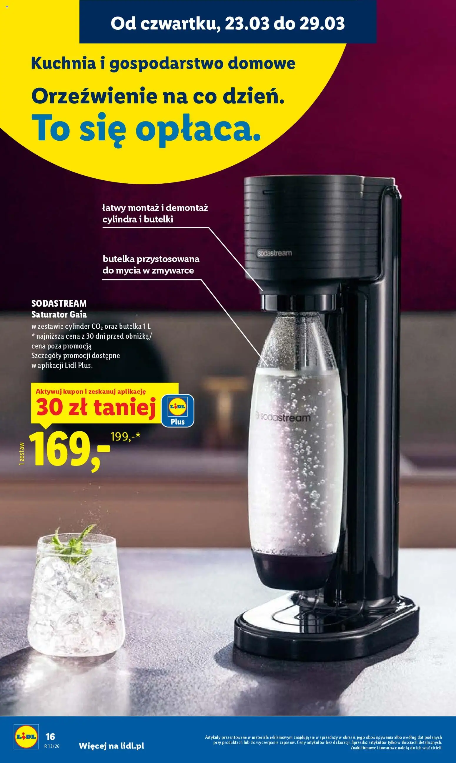Lidl Polsko leták od 23.03.2026 | Strana: 16 | Produkty: Sodastream