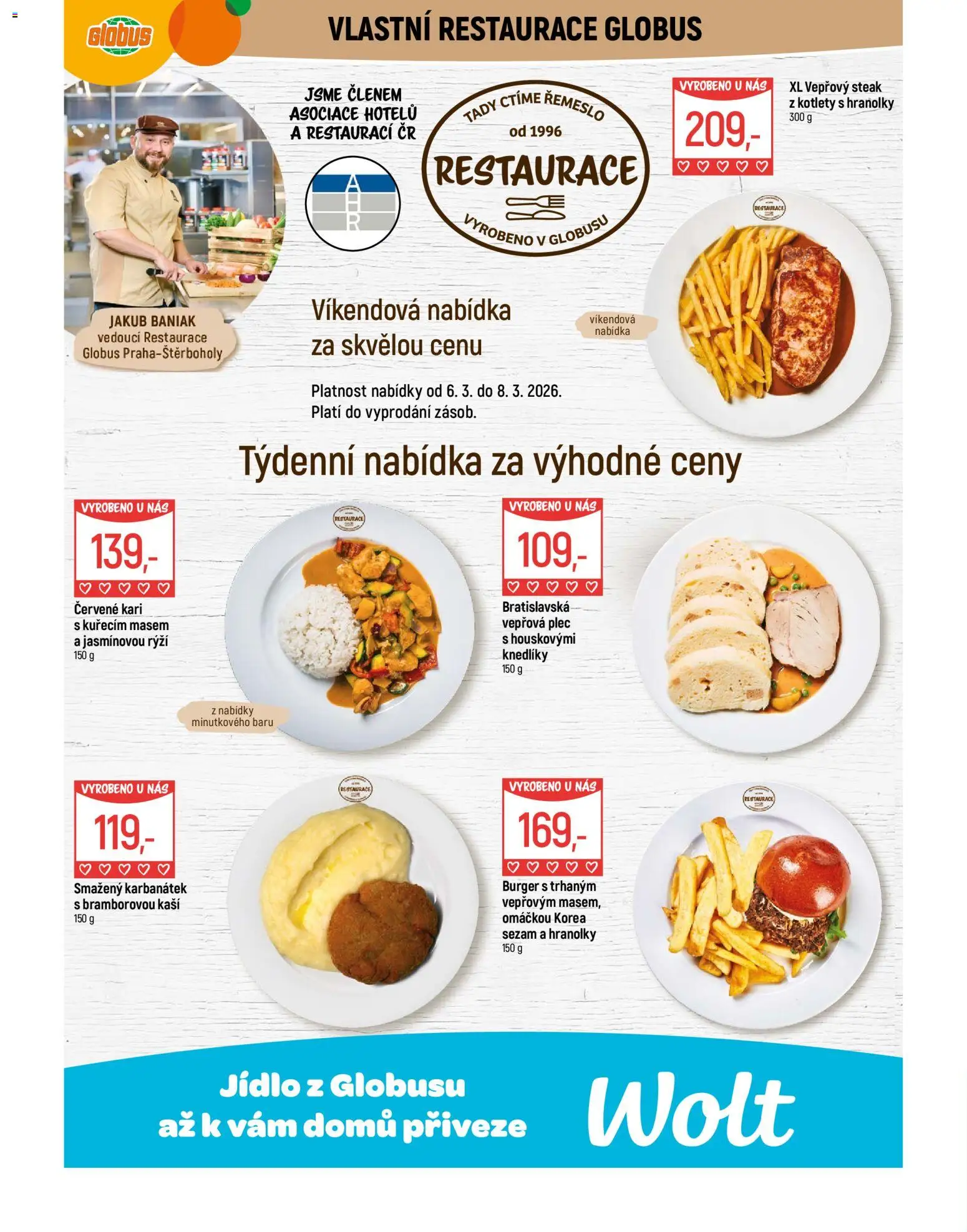 Globus leták - Praha-Štěrboholy od 04.03.2026 | Strana: 7 | Produkty: Globus, Hranolky, Steak, Rýži