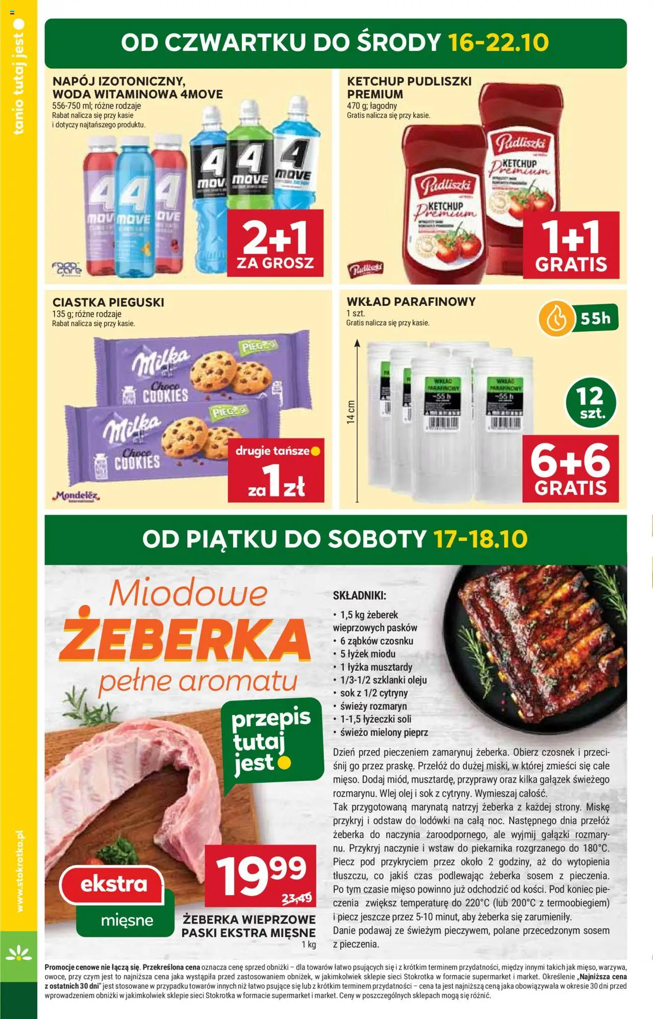 Stokrotka Gazetka od 16.10.2025 | Strona: 4 | Produkty: Ketchup, Ketchup pudliszki, Milka, Woda