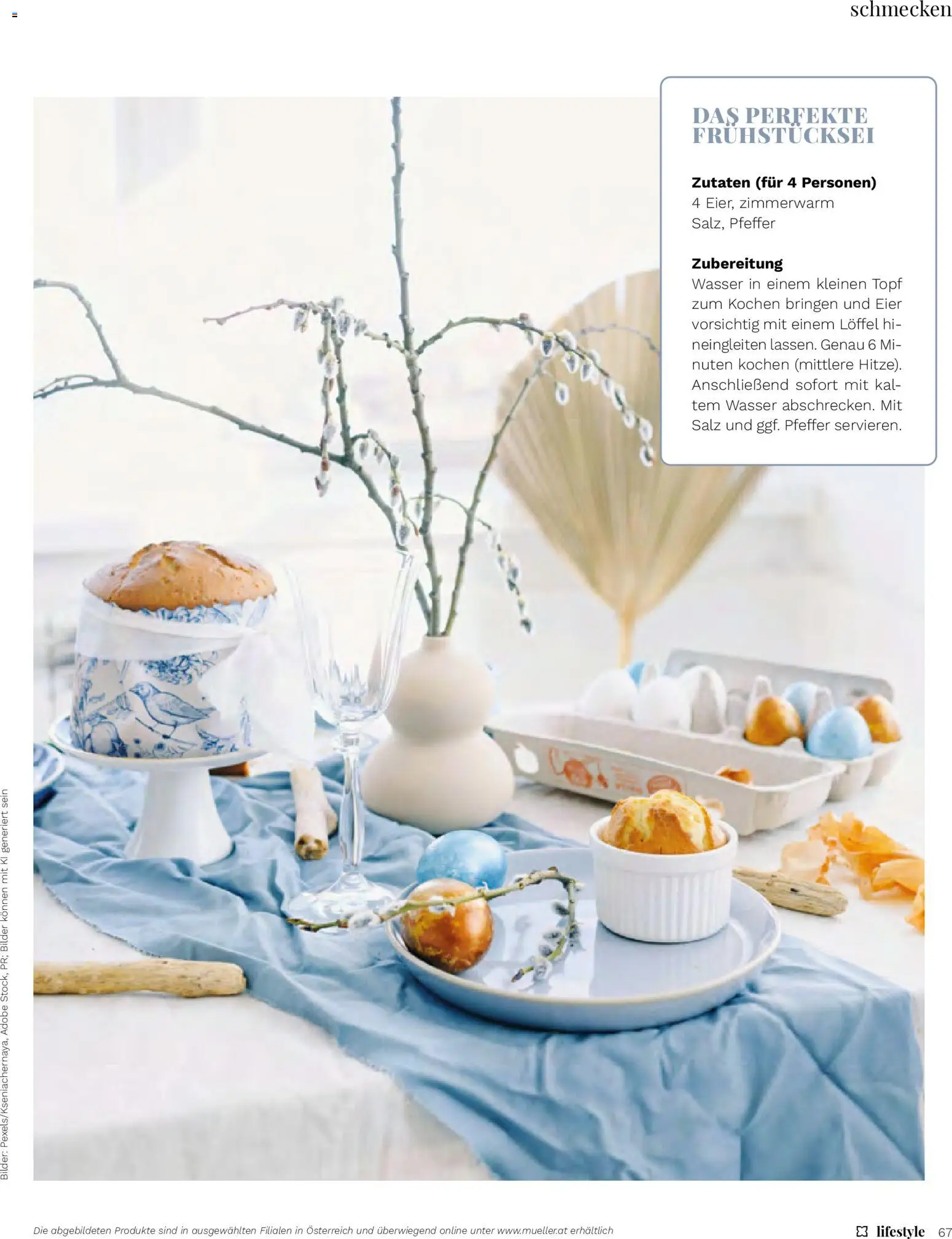 Müller Magazine Lifestyle 2/26 gültig ab 01.03.2026 | Seite: 67 | Produkte: Wasser, Salz, Pfeffer, Eier