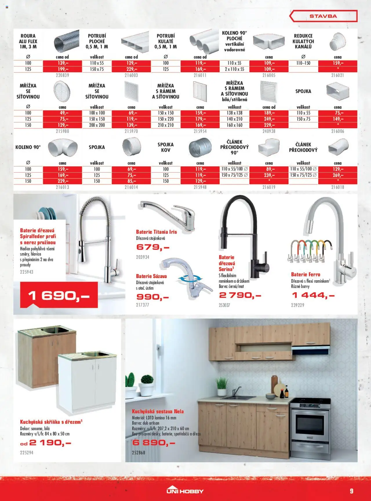 Uni Hobby leták od 31.07.2025 | Strana: 9 | Produkty: Hadice, Skříňka, Baterie, Barvy