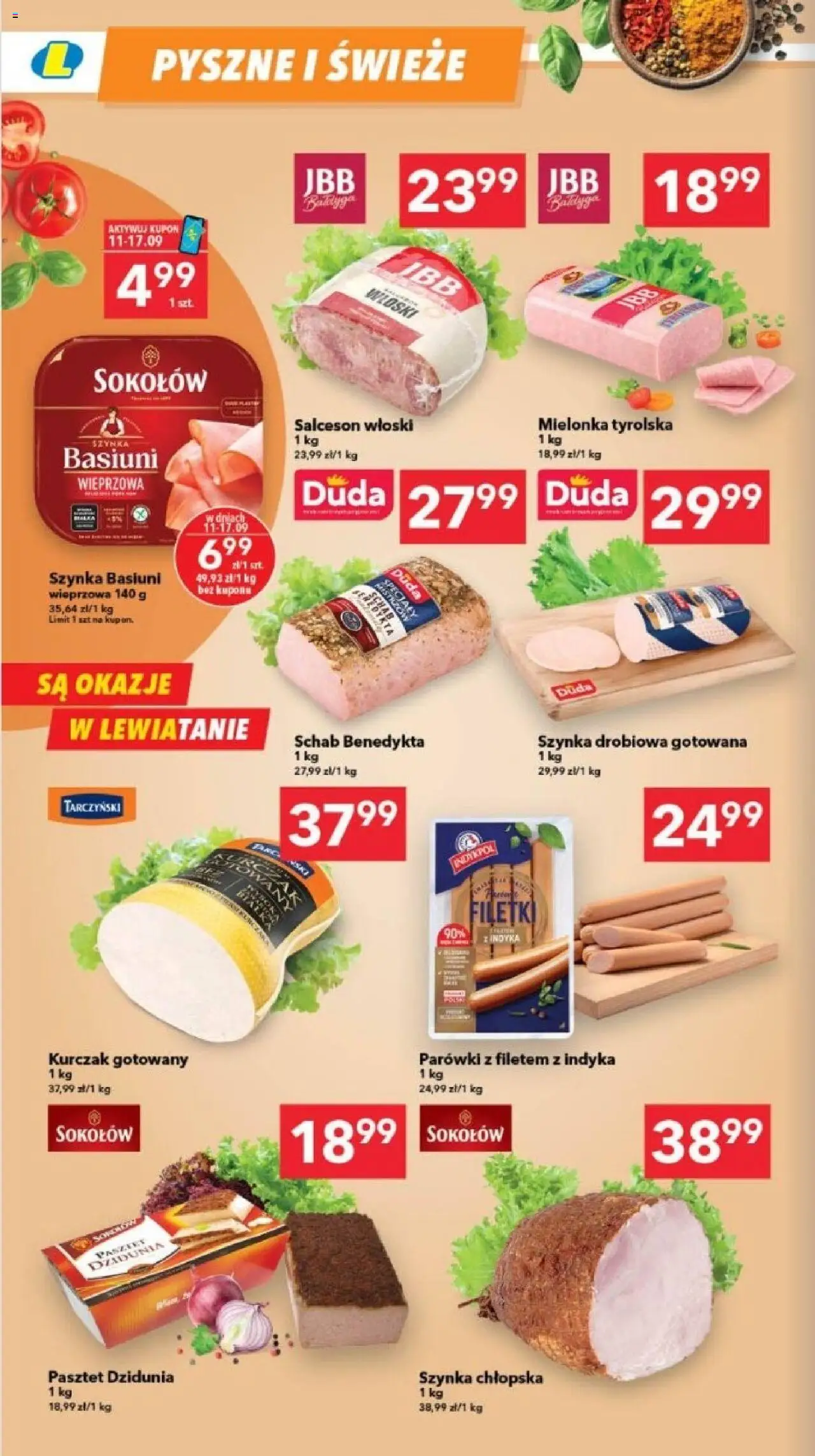 Lewiatan gazetka - Szczecin od 11.09.2025 | Strona: 2 | Produkty: Kurczak, Schab, Mielonka tyrolska, Szynka