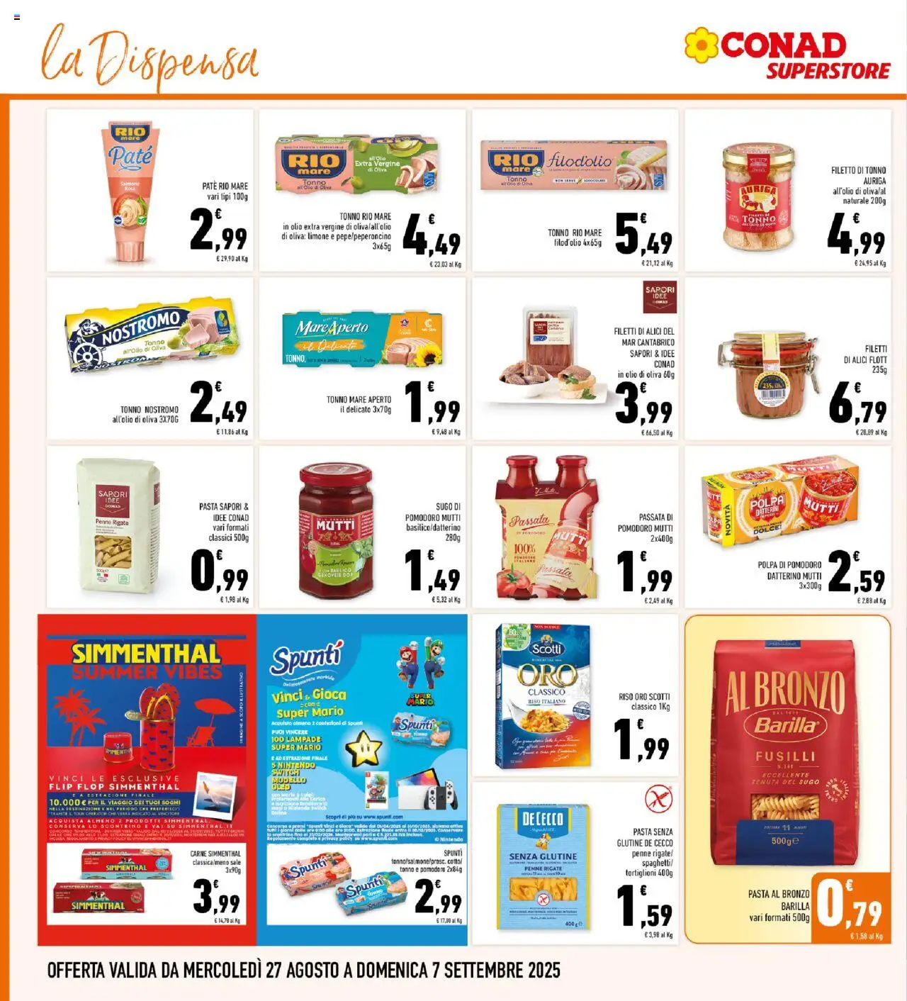 Volantino Conad del 27.08.2025 | Pagina: 20 | Prodotti: Limone, Penne, Alici, Olio di Oliva