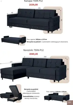 Pogląd oferty "Bodzio Katalog" - ważna od 01.01.2026 | Strona: 133 | Produkty: Pościel, Kanapa