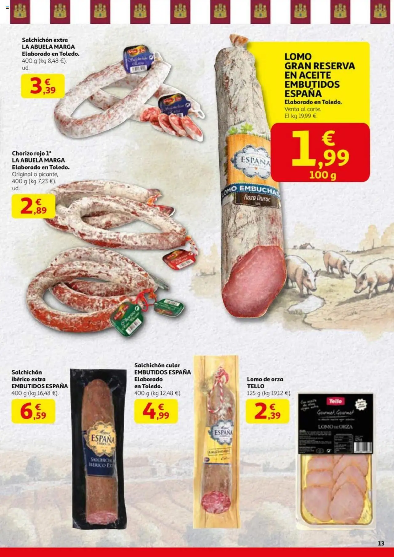 Alcampo - Castilla La Mancha auténtica por naturaleza │ válido desde el 06.10.2025 | Página: 13 | Productos: Aceite, Νυχτικό