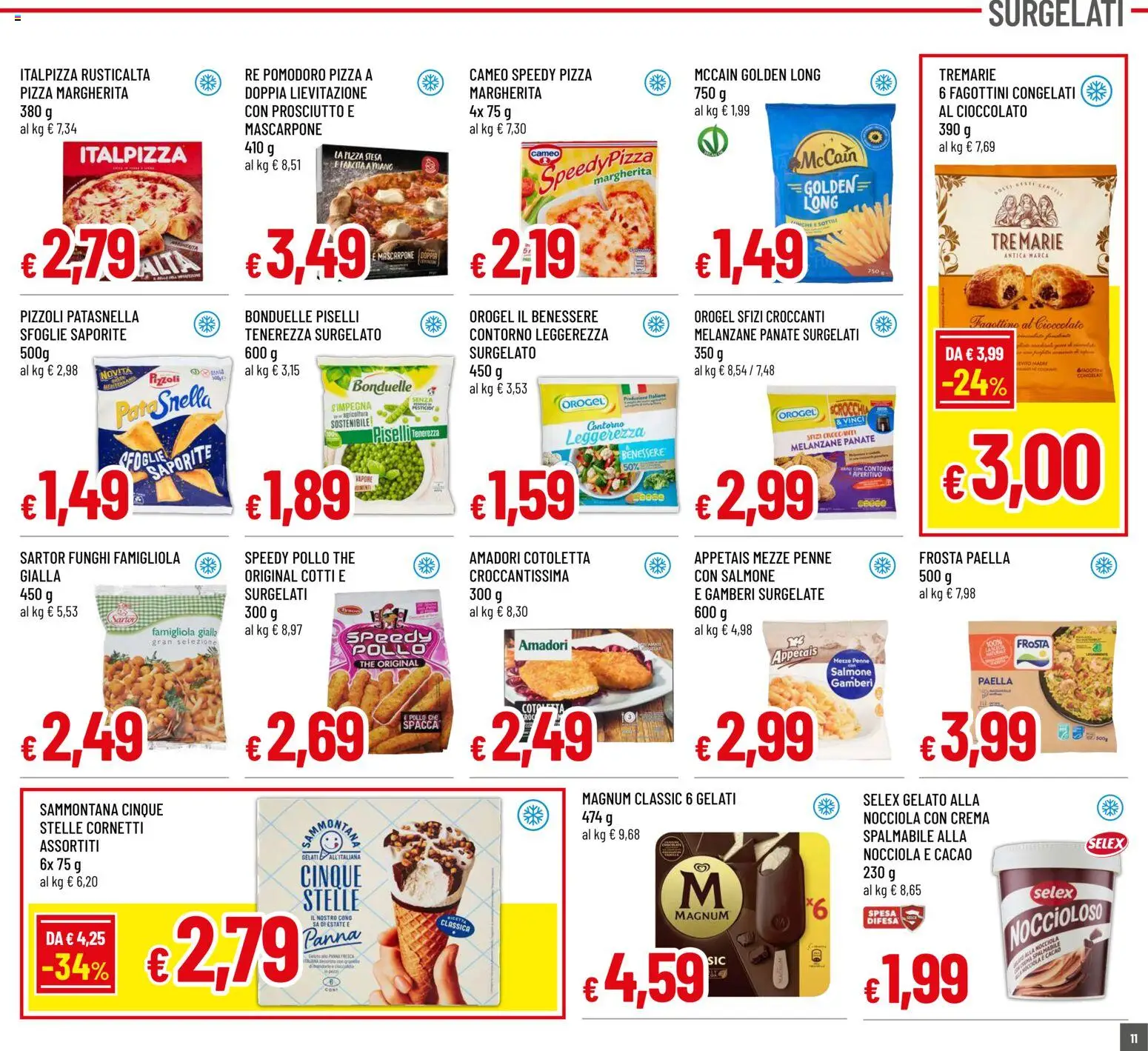 Volantino Galassia del 13.11.2025 | Pagina: 11 | Prodotti: Pollo, Gelato, Funghi, Penne