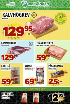Matvärlden - erbjudanden - Tensta - Förhandsvisning av reklamblad från butik Matvärlden aktuell från 08.12.2025