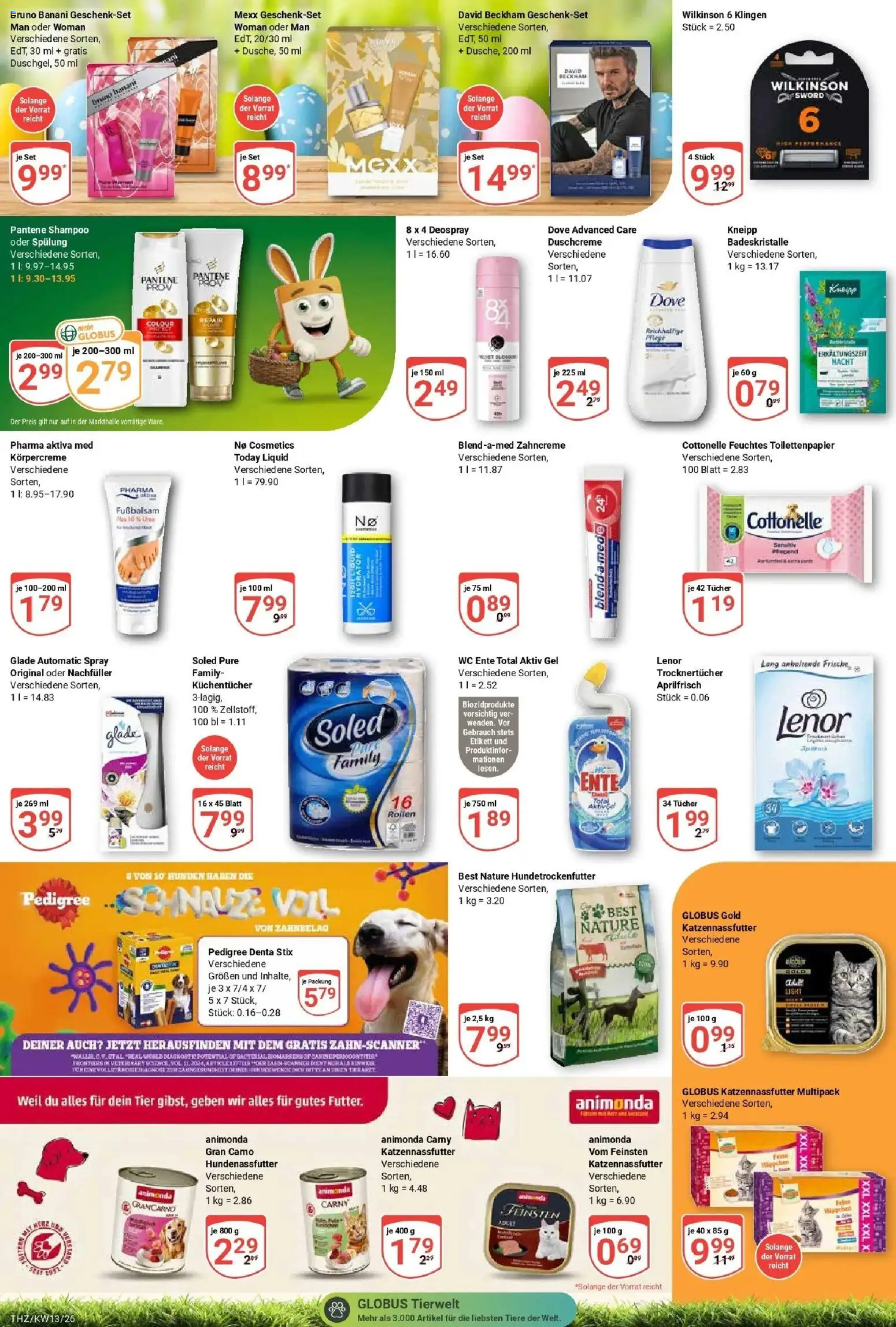 Globus prospekt Zeitz	 – gültig ab 23.03.2026 | Seite: 22 | Produkte: Shampoo, Spülung, Körpercreme, Deospray
