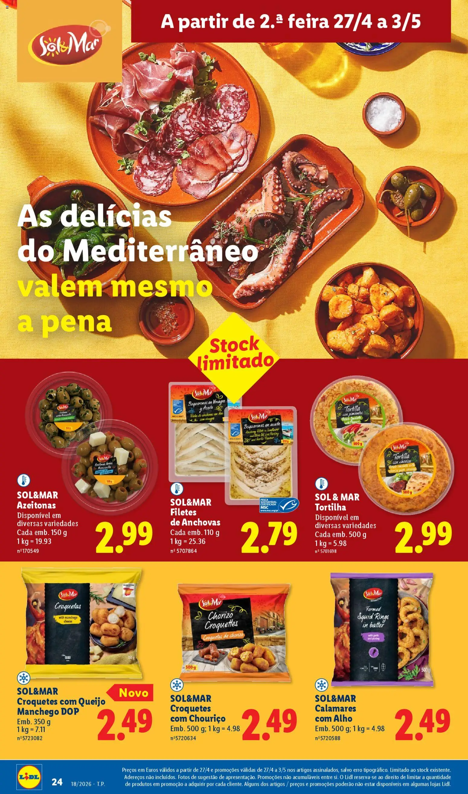 Lidl folheto | 27/04/2026 |  🎉 Como obter um desconto limitado? Poupe ainda hoje! | Portugal