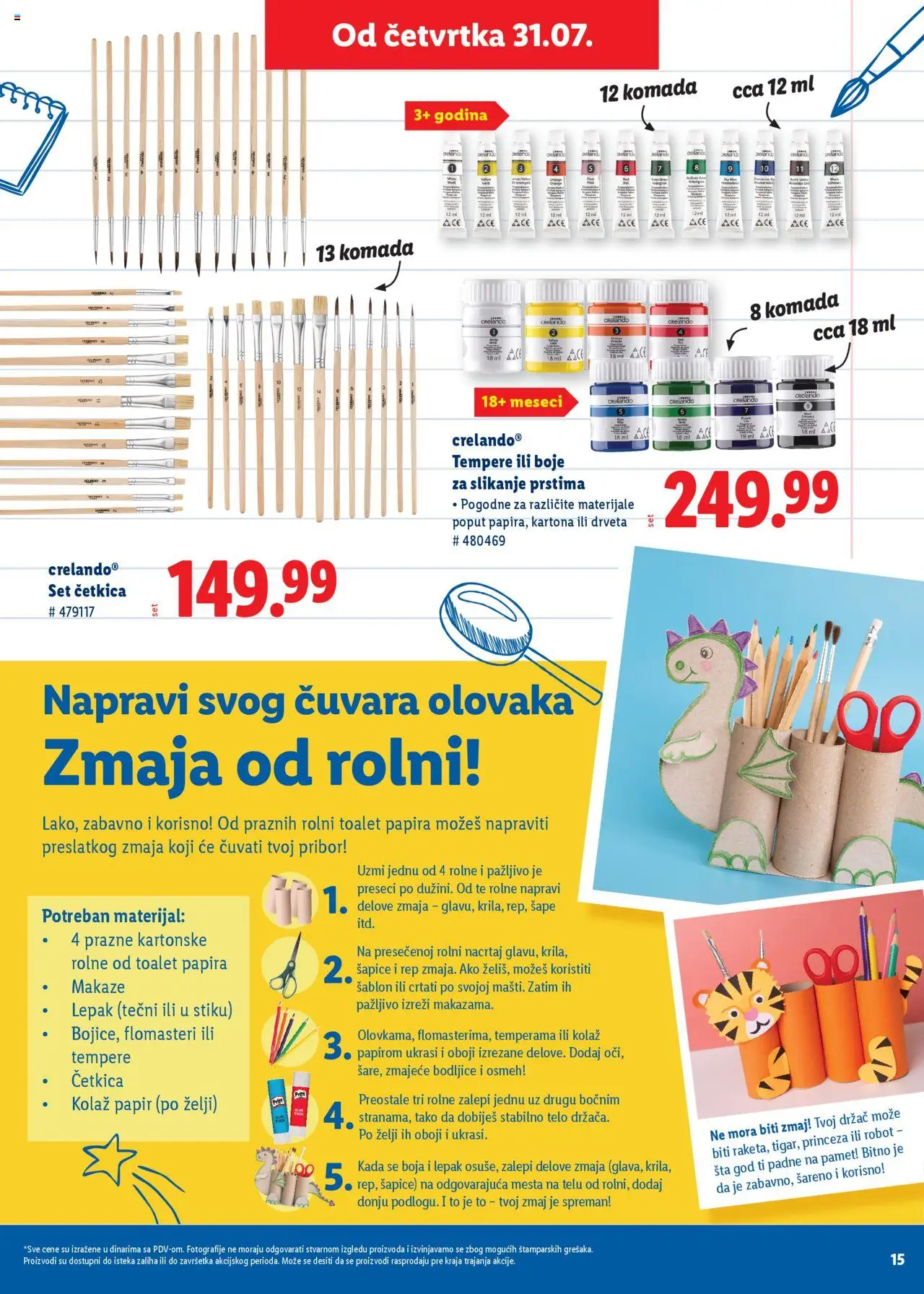 Lidl katalog - važi od 31.07.2025 | Strana: 15 | Proizvode: Robot, Makaze