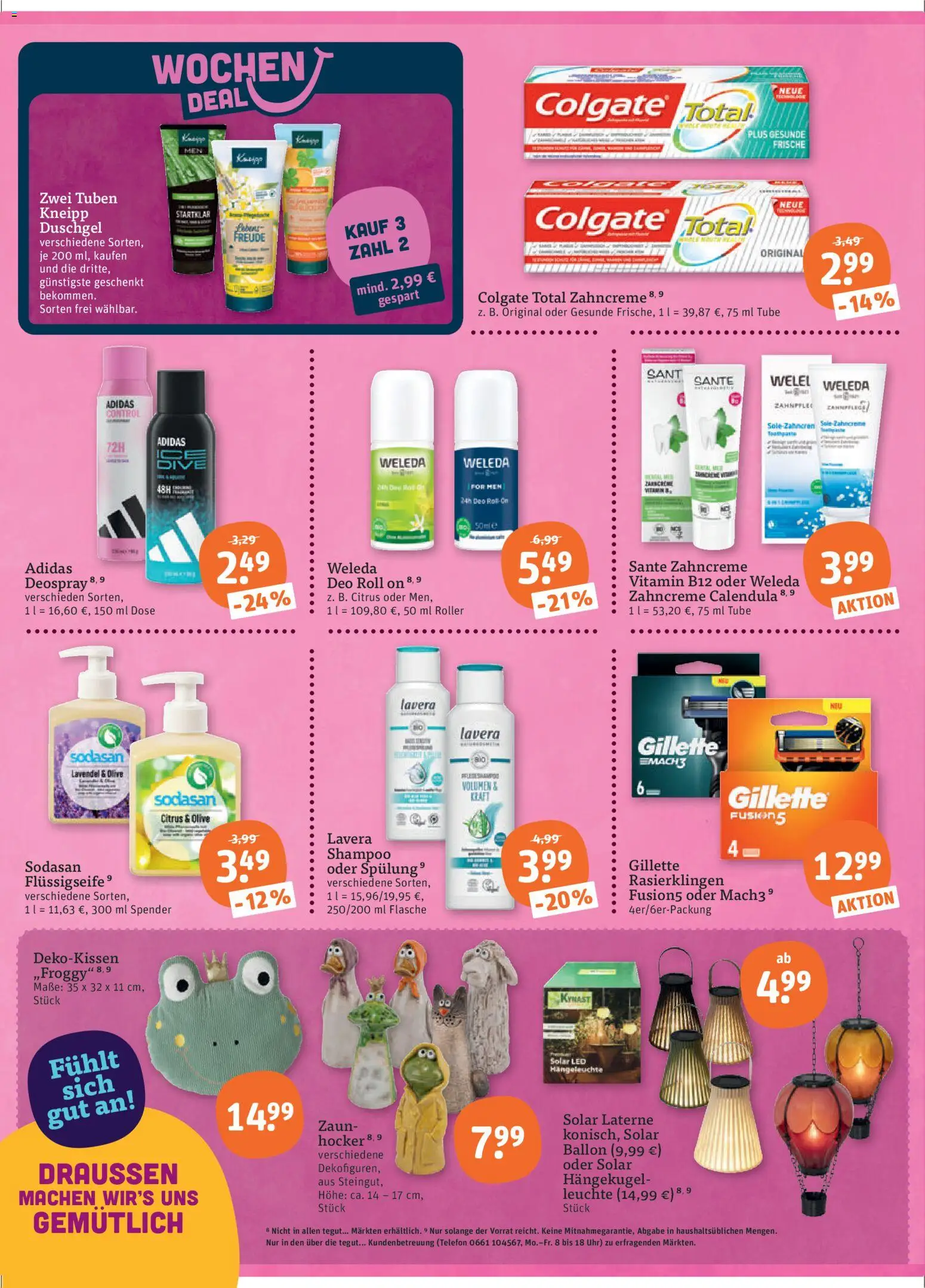 Tegut Prospekt 	 – gültig ab 20.04.2026 | Seite: 20 | Produkte: Hocker, Spülung, Deospray, Uhr