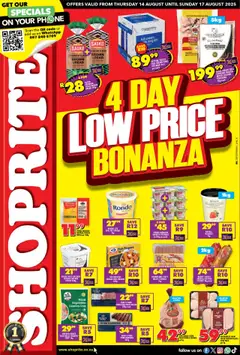 Preview of Shoprite specials valid from 14.08.2025