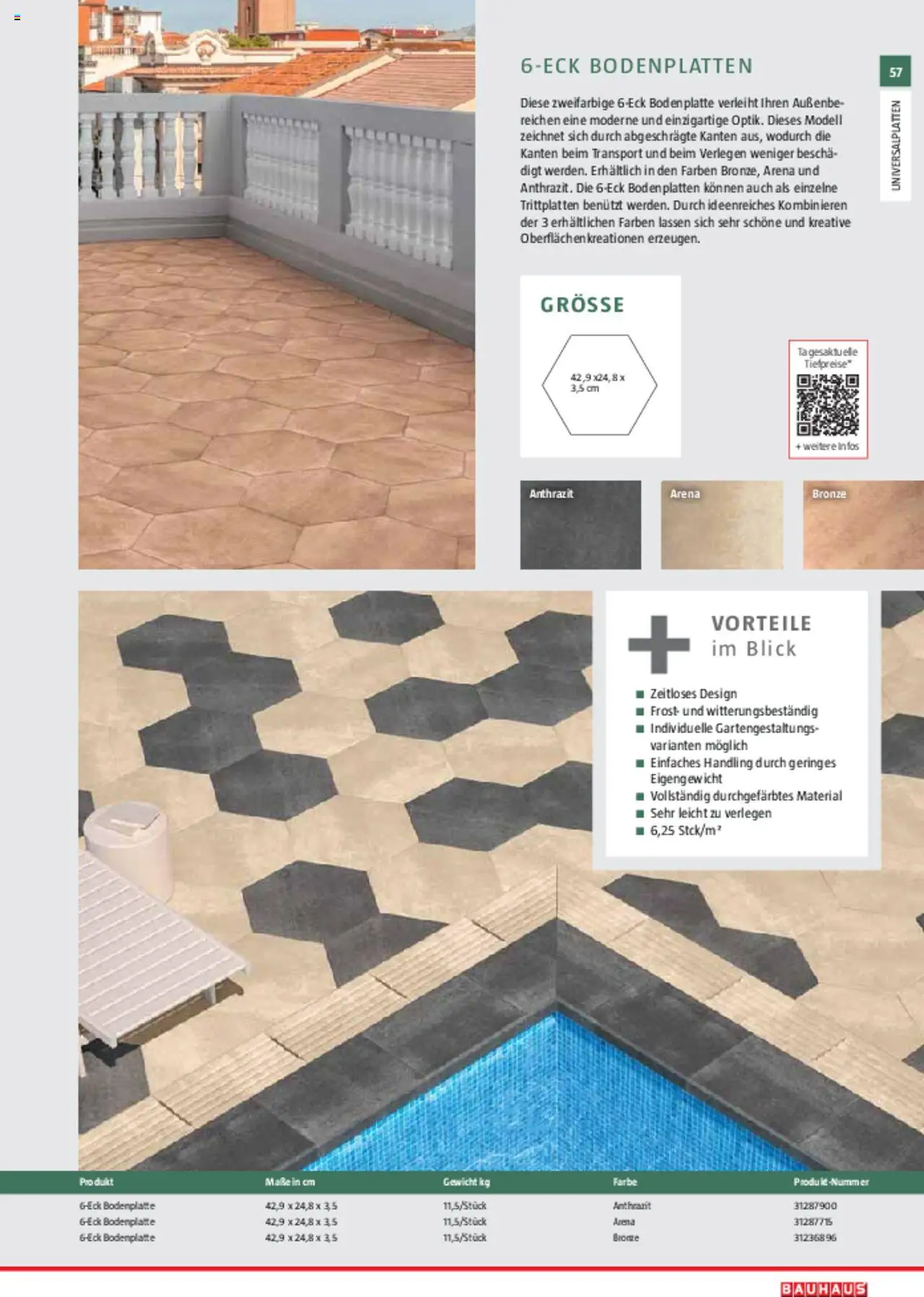 Bauhaus Gartenbaumaterialien 2025 gültig ab 11.03.2025 | Seite: 57 | Produkte: Gewicht