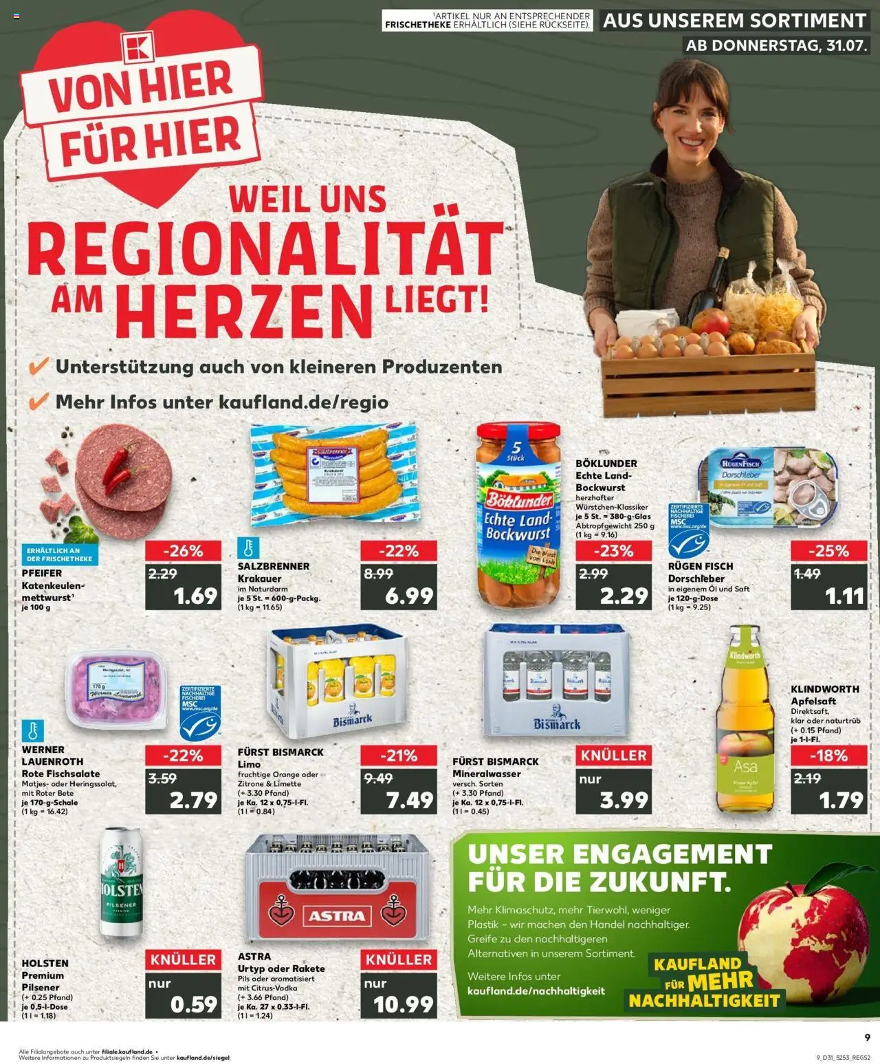 Kaufland prospekt Hamburg	 - gültig ab dem 03.08.2025 | Seite: 20 | Produkte: Öl, Astra, Apfelsaft, Saft