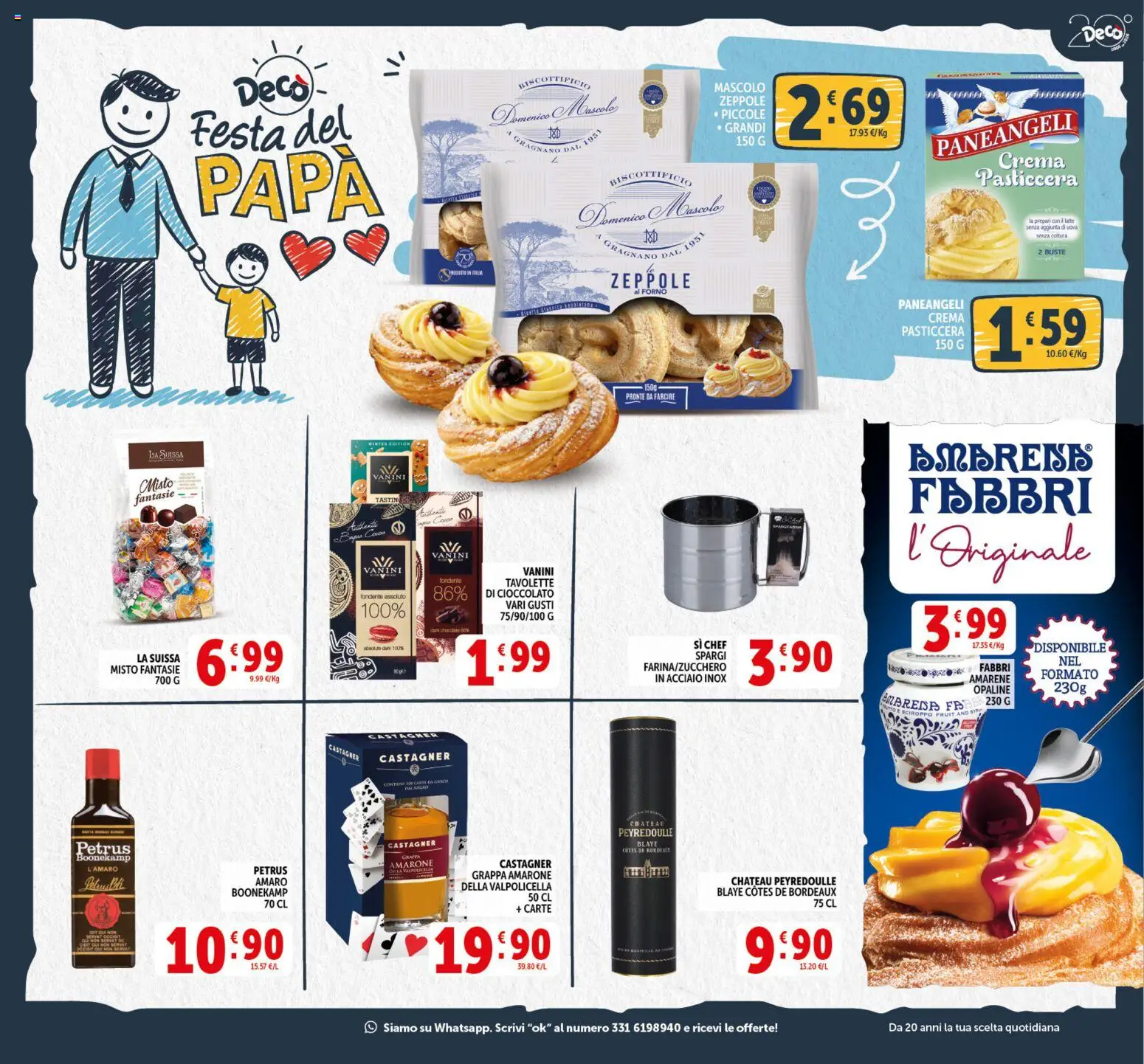 Volantino Decò del 17.03.2026 | Pagina: 13 | Prodotti: Uova, Cioccolato, Latte, Grappa
