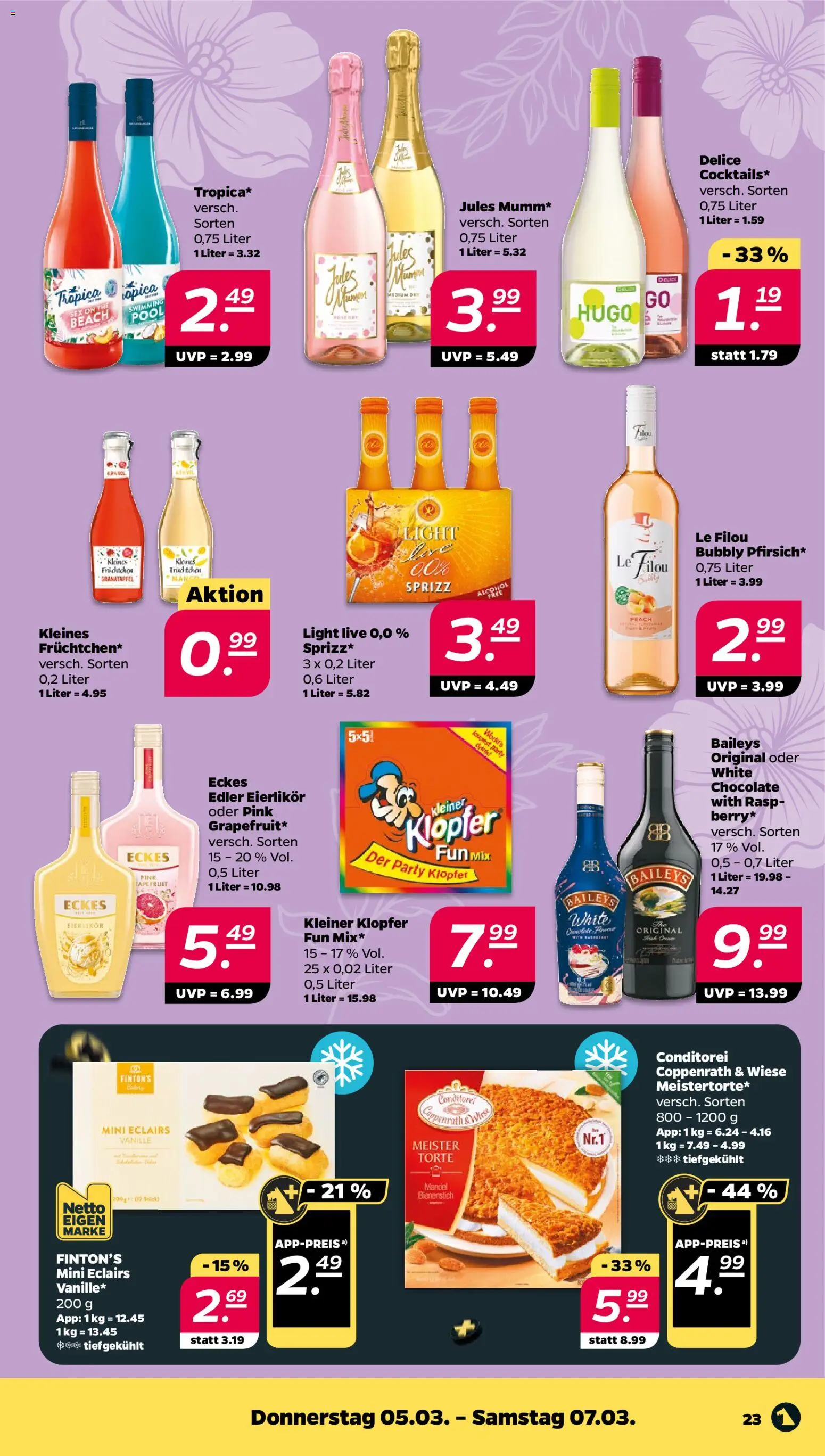 Netto Prospekt 	 – gültig ab 02.03.2026 | Seite: 27 | Produkte: Le filou, Granatapfel, Baileys, Hugo
