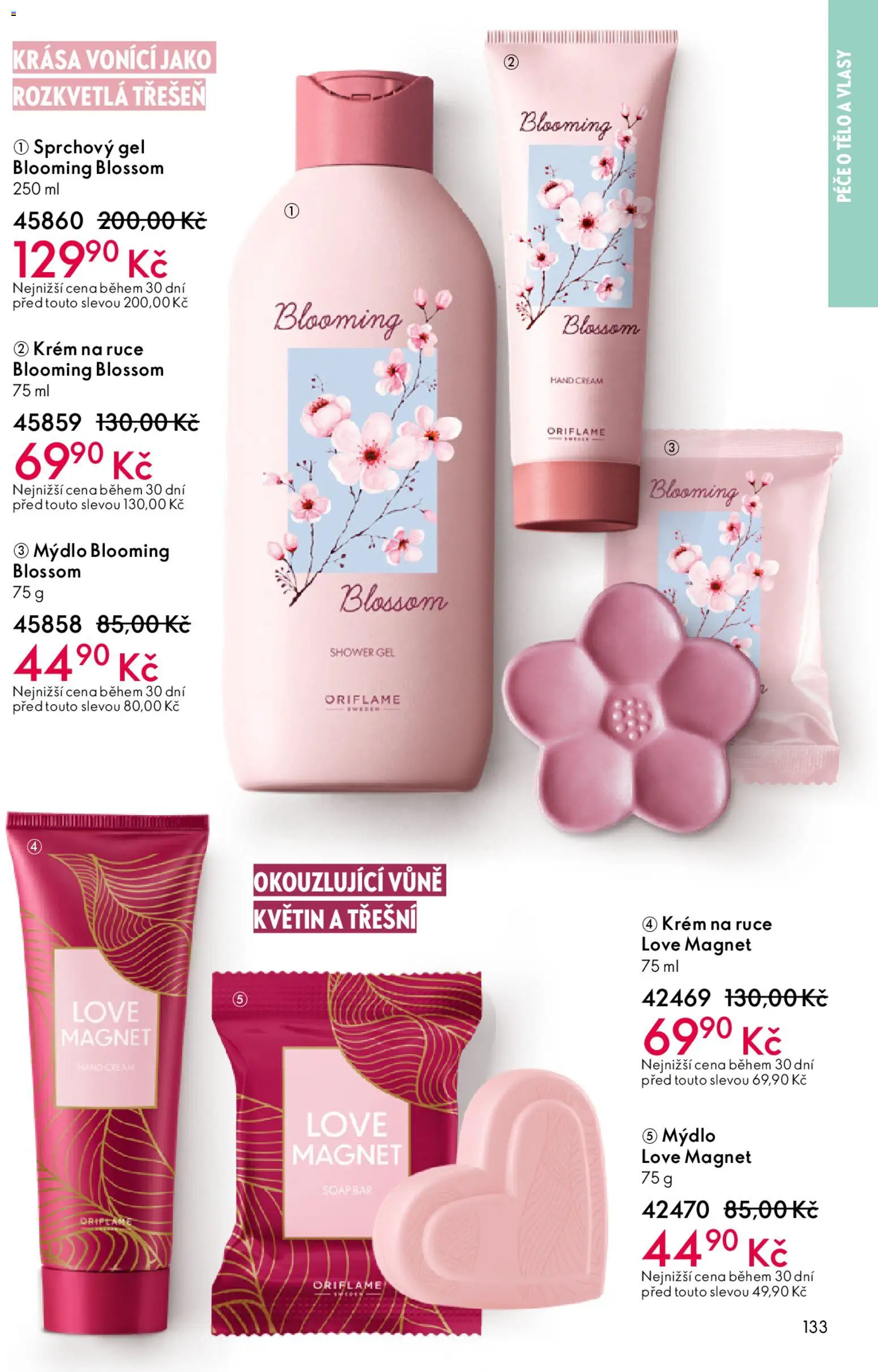 Oriflame katalog č. 04/2026 od 04.03.2026 | Strana: 133 | Produkty: Krém na ruce, Mýdlo, Sprchový gel, Krém