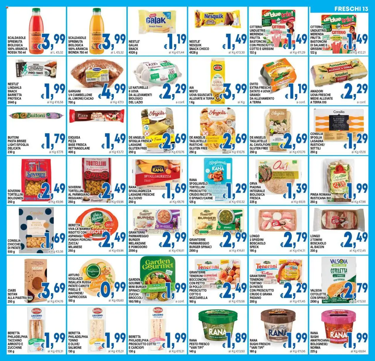 Volantino DEM del 18.08.2025 | Pagina: 13 | Prodotti: Uova, Salmone, Patate, Barretta