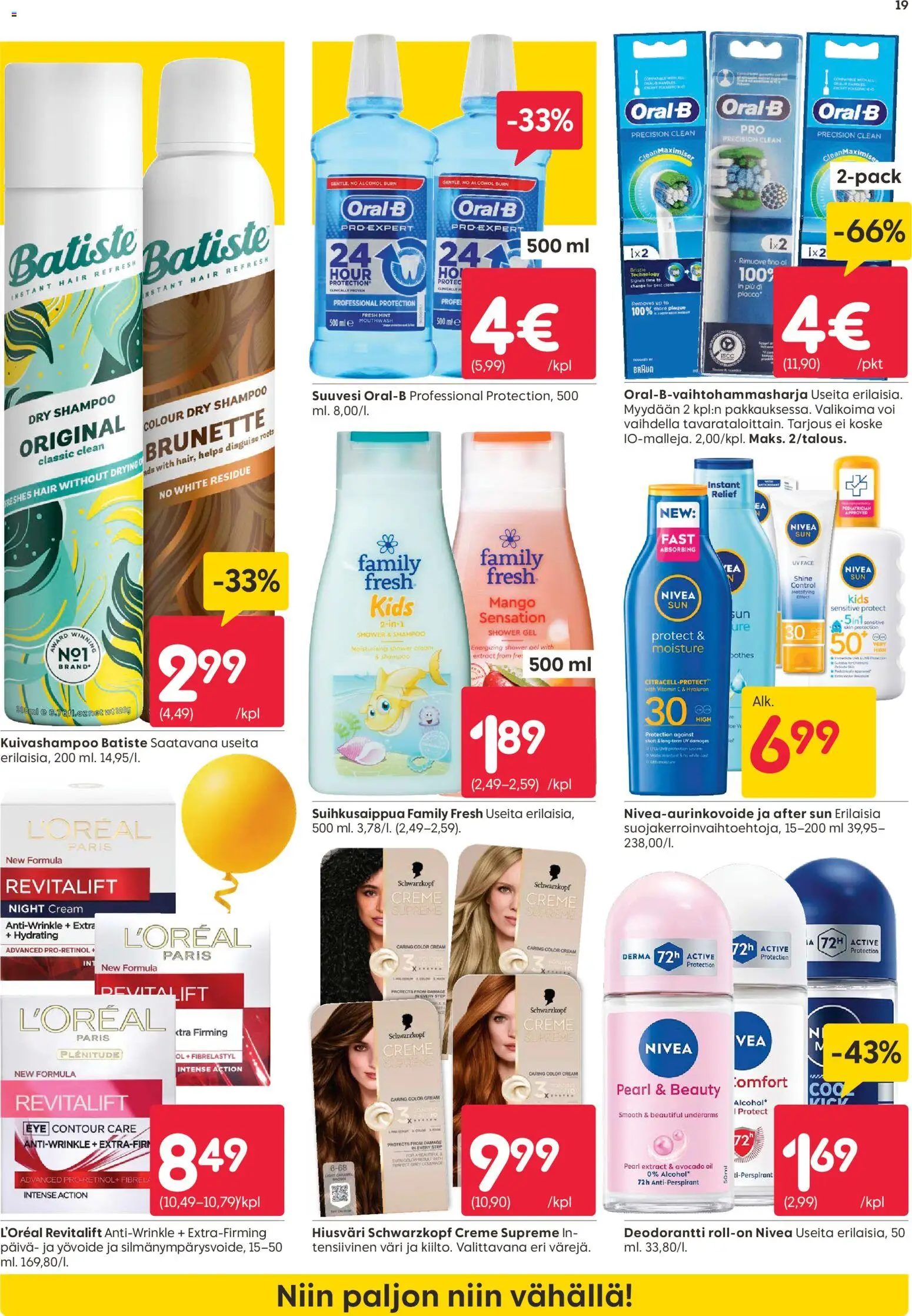 Rusta tarjoukset – voimassa 27.04.2026 alkaen | Sivu: 19 | Tuotteet: Mango, Deodorantti, Voi, Kuivashampoo