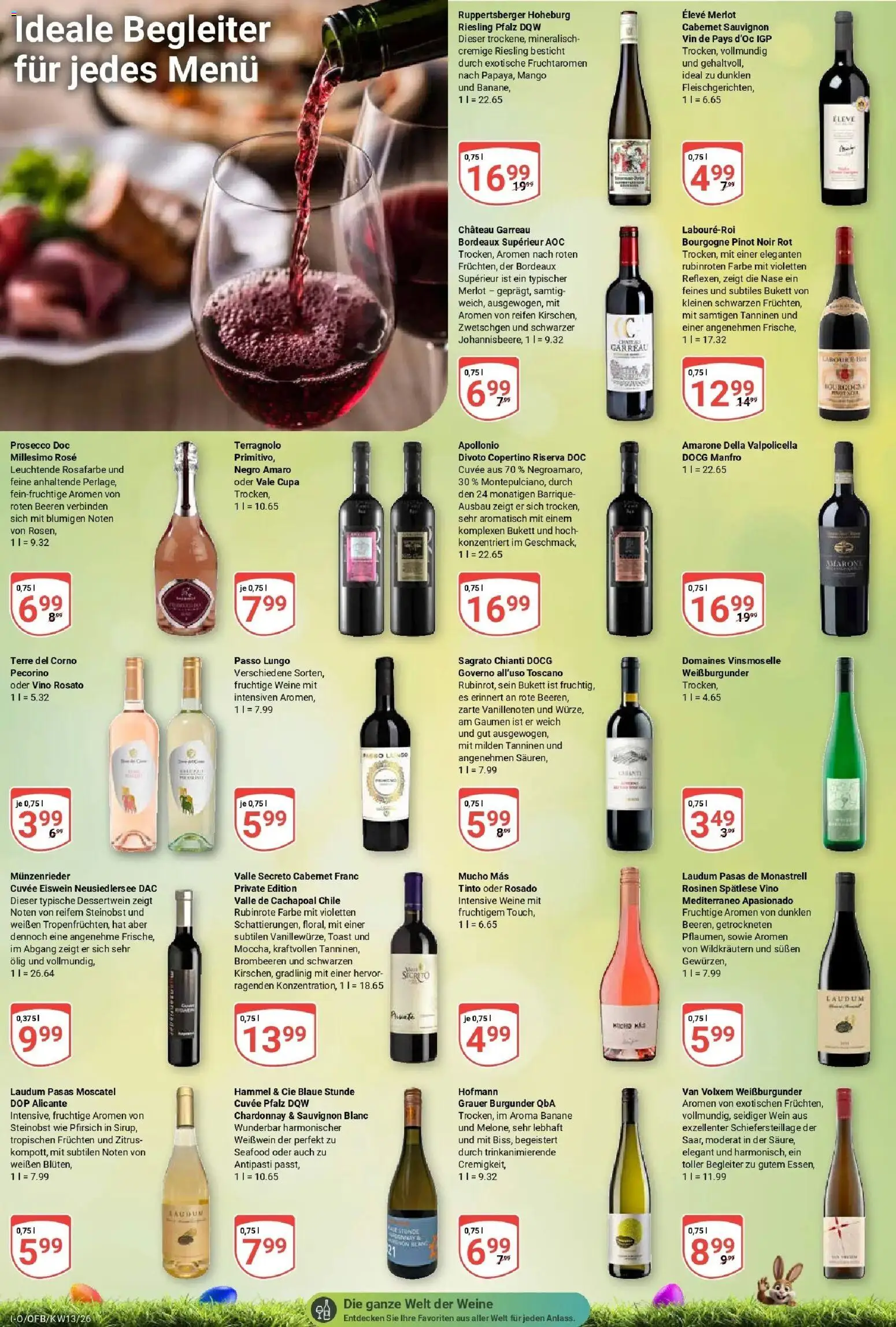 Globus prospekt Idar-Oberstein	 – gültig ab 23.03.2026 | Seite: 16 | Produkte: Weißwein, Merlot, Mango, Pfirsich