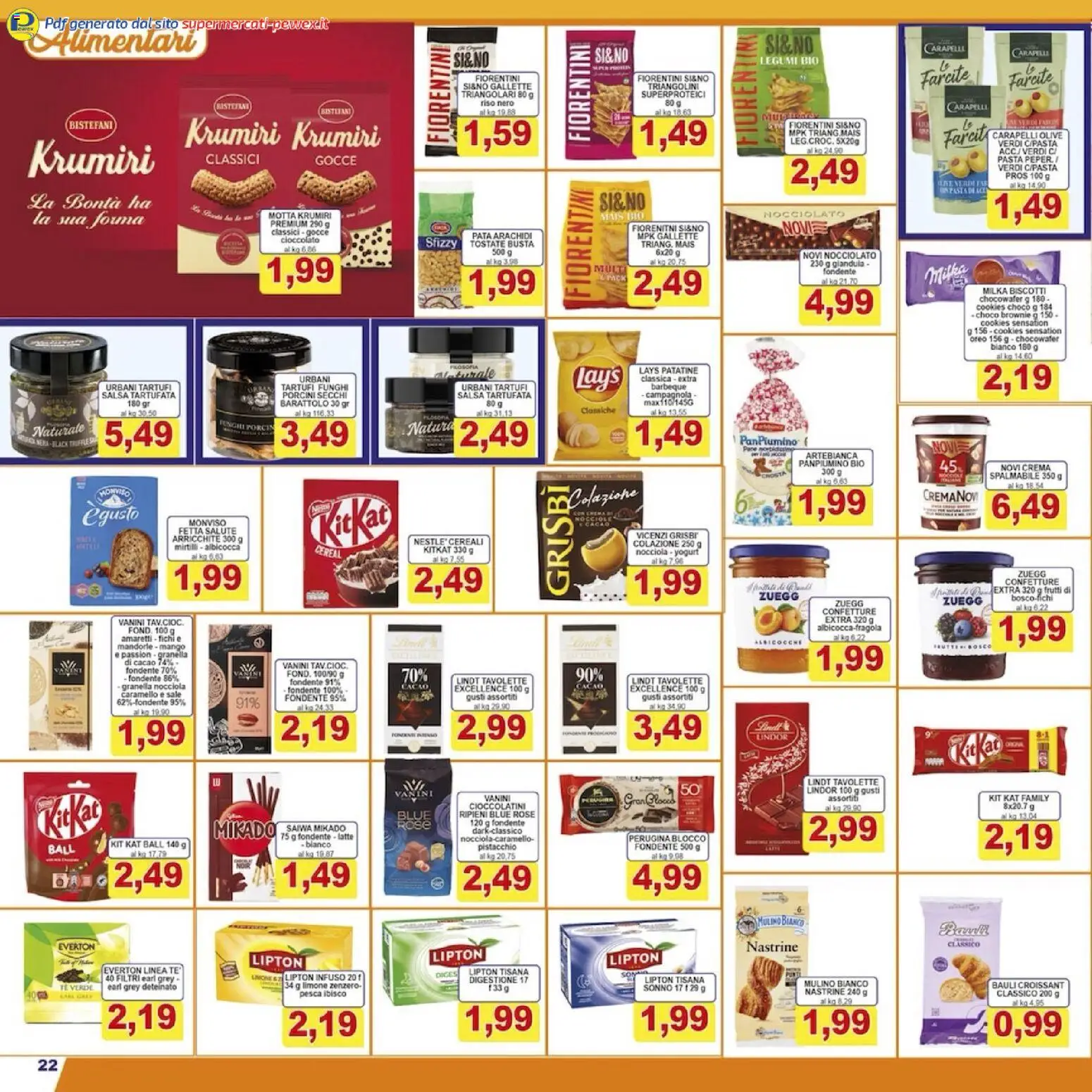 Volantino Pewex del 08.12.2025 | Pagina: 22 | Prodotti: Salsa, Sale, Latte, Albicocche