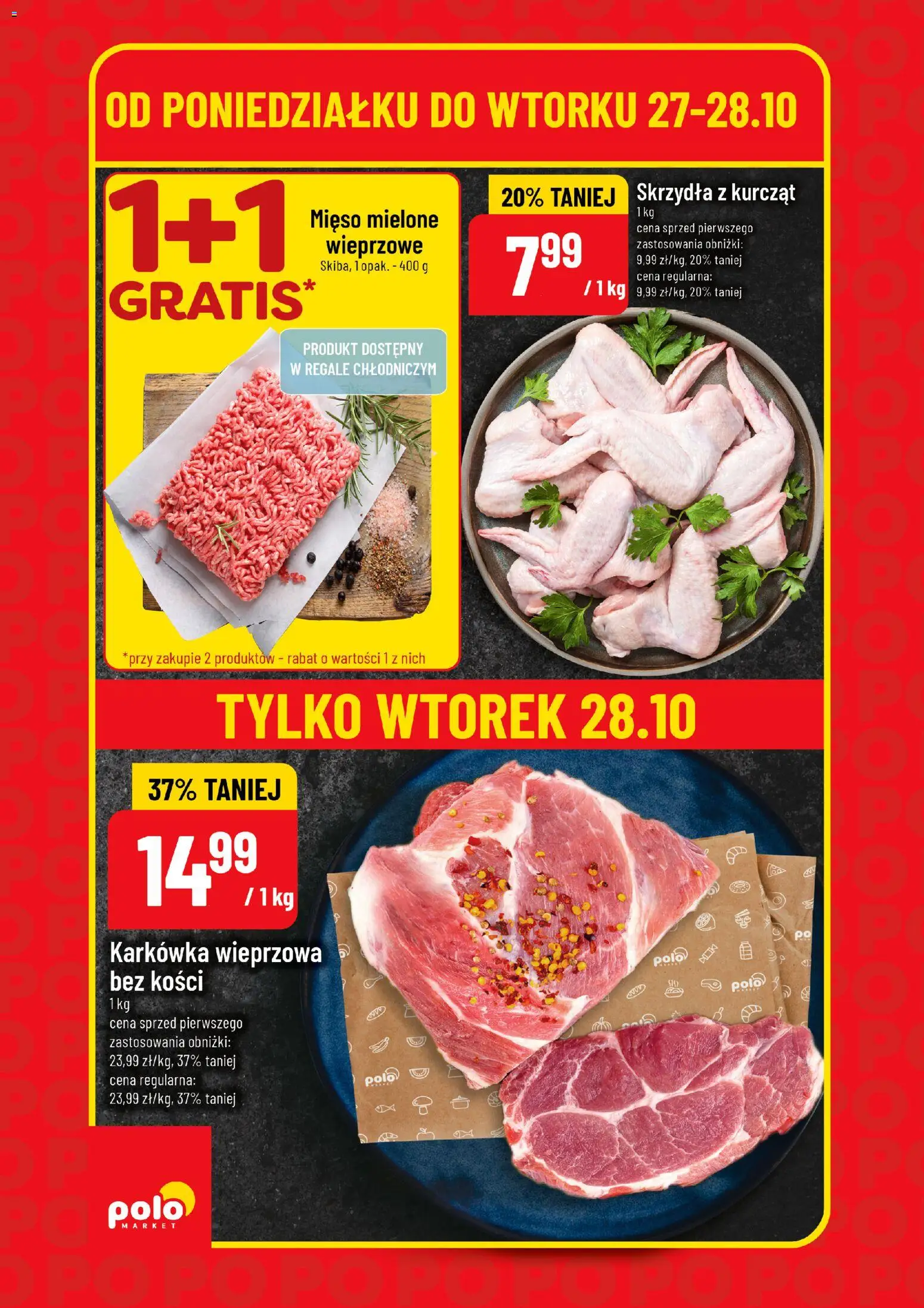 POLOmarket Gazetka - Super Hity od 27.10.2025 | Strona: 4 | Produkty: Karkówka, Karkówka wieprzowa, Mięso, Mięso mielone